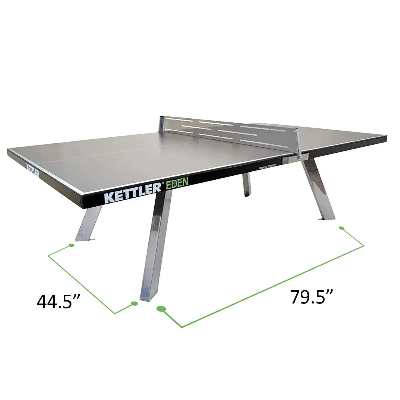 Kettler USA EDEN OUTDOOR Stationary Weatherproof TT Table Tennis Table