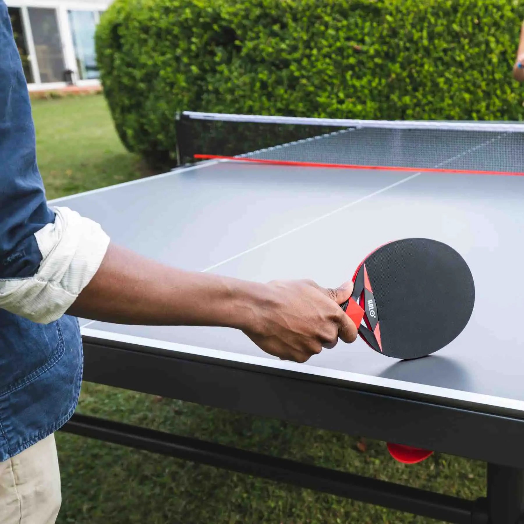 Kettler USA HALO X Outdoor 2 Player Ping Pong Table Tennis Paddle Set, 7092-200