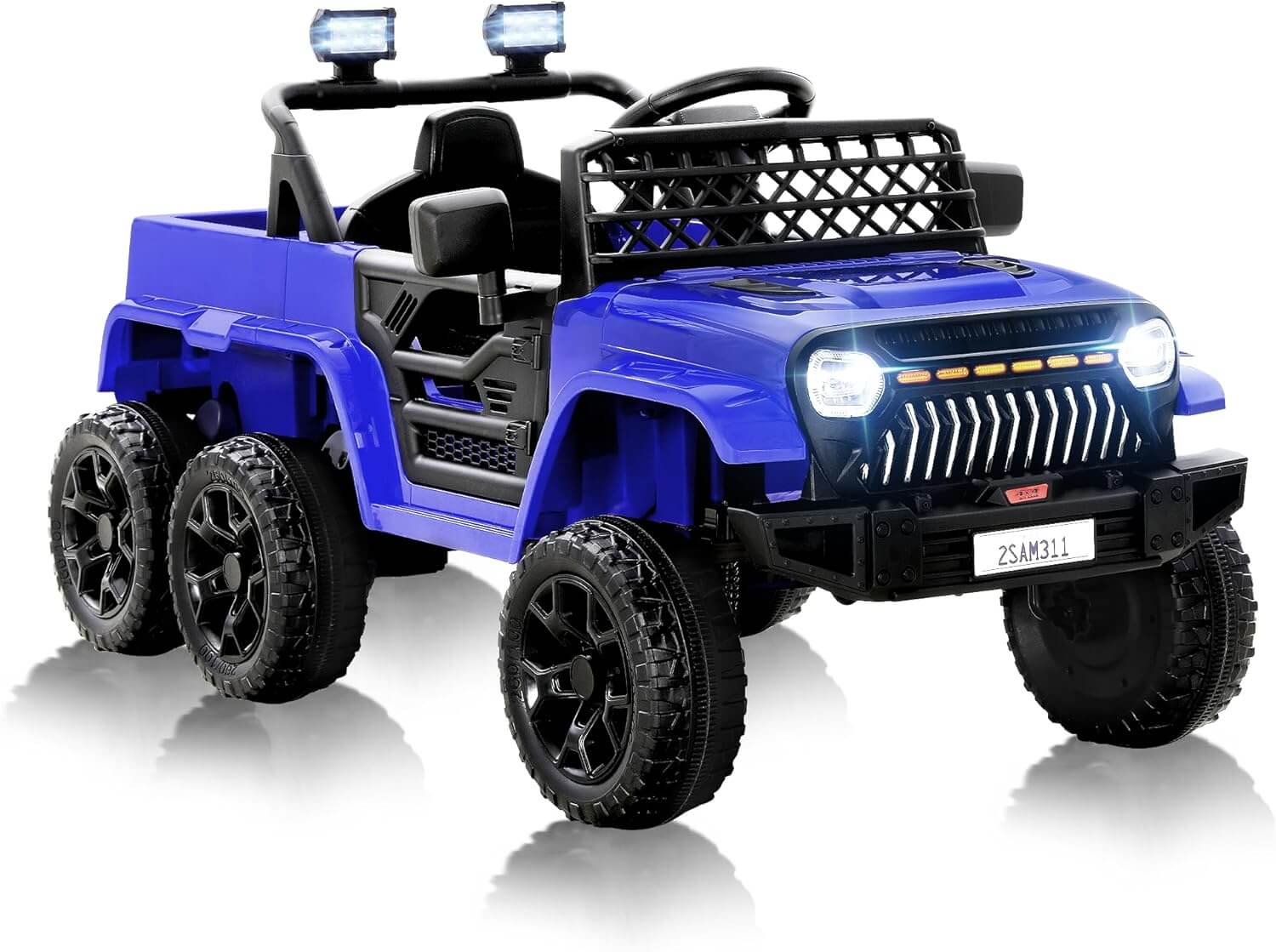 Kiddokidz 12V Jeep 2WD/4WD Switch 6 Wheeler Suspension Kids' Electric Ride-On Car Truck