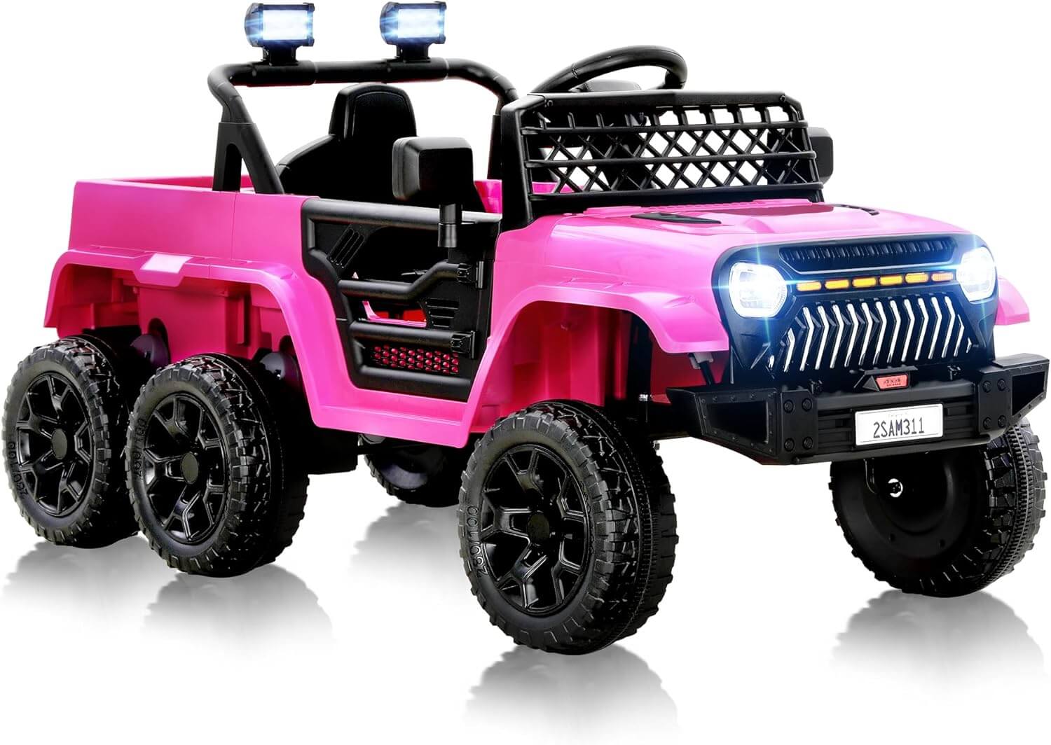 Kiddokidz 12V Jeep 2WD/4WD Switch 6 Wheeler Suspension Kids' Electric Ride-On Car Truck