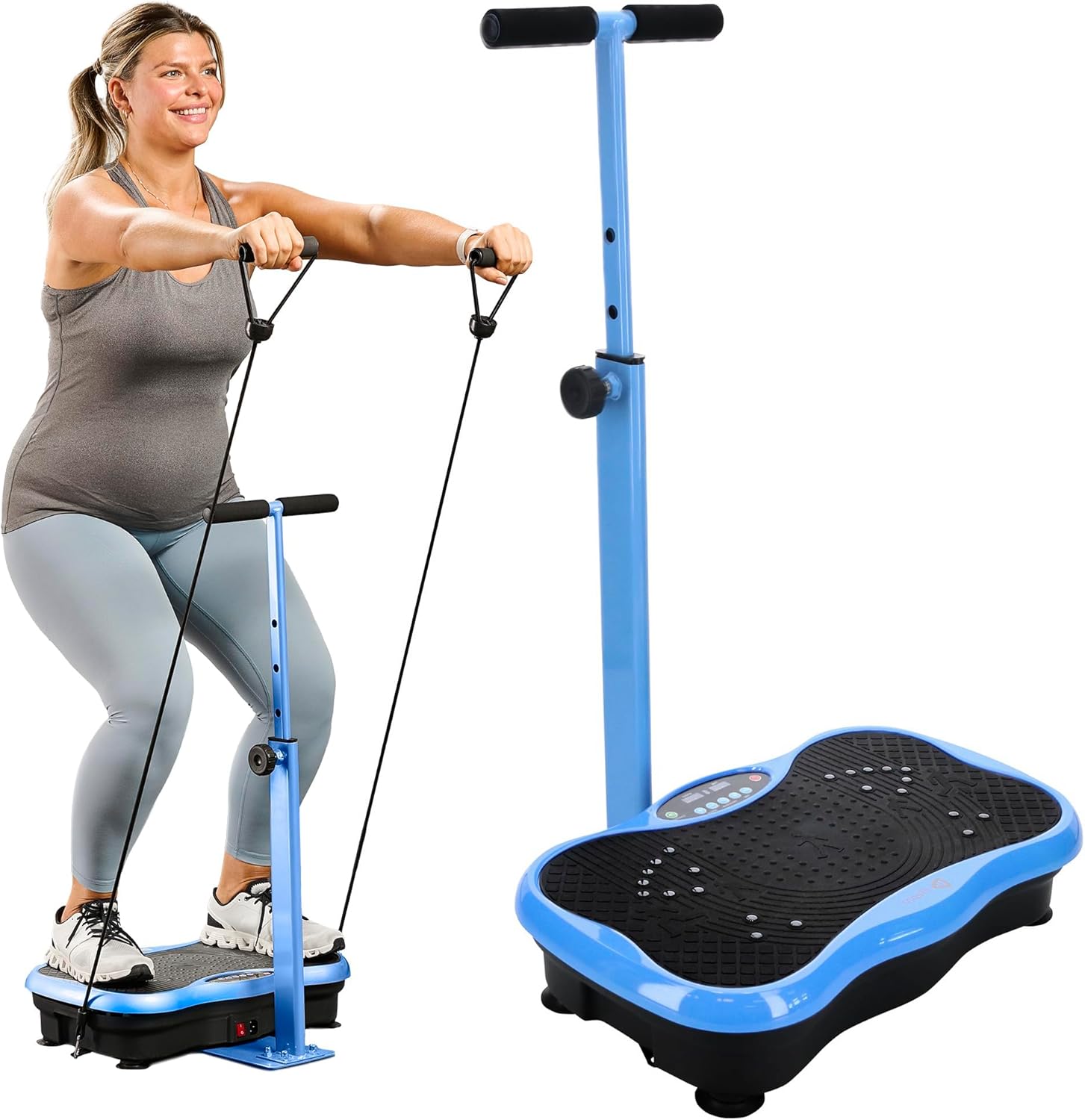LifePro TrimLite Vibration Plate Exercise Machine with Handrails