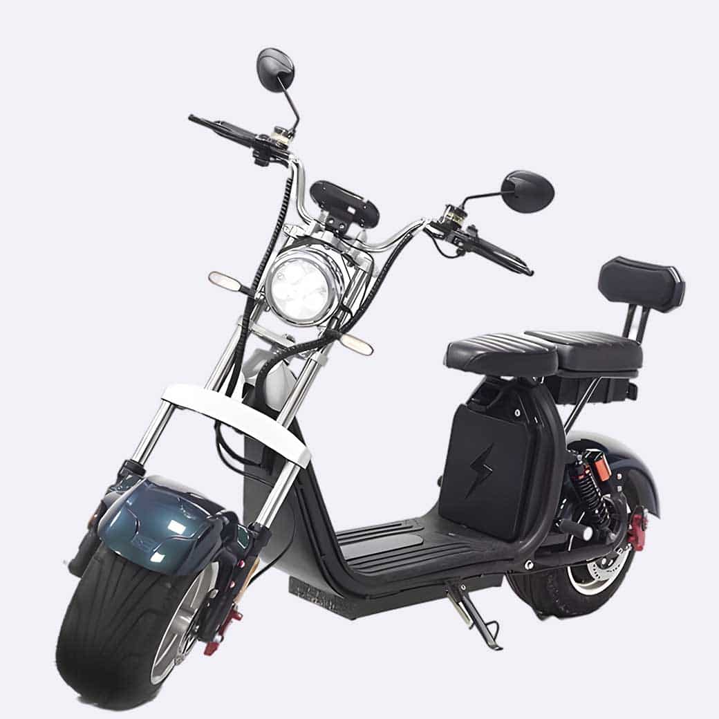 LinksEride CP1.1 2000W 60V 20Ah DUAL BATTERY 2 SEATER Electric Motorcycle Scooter