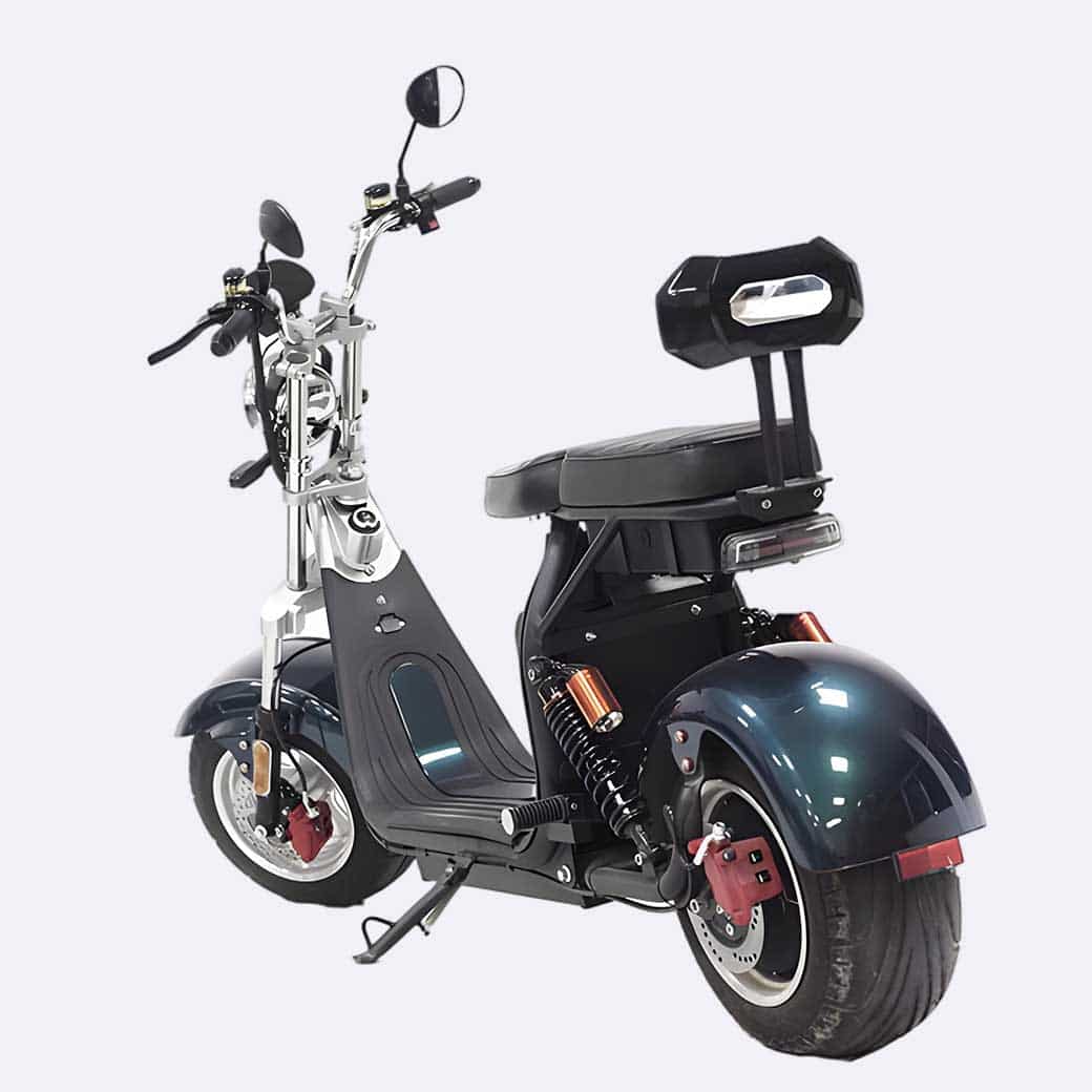 LinksEride CP1.1 2000W 60V 20Ah DUAL BATTERY 2 SEATER Electric Motorcycle Scooter