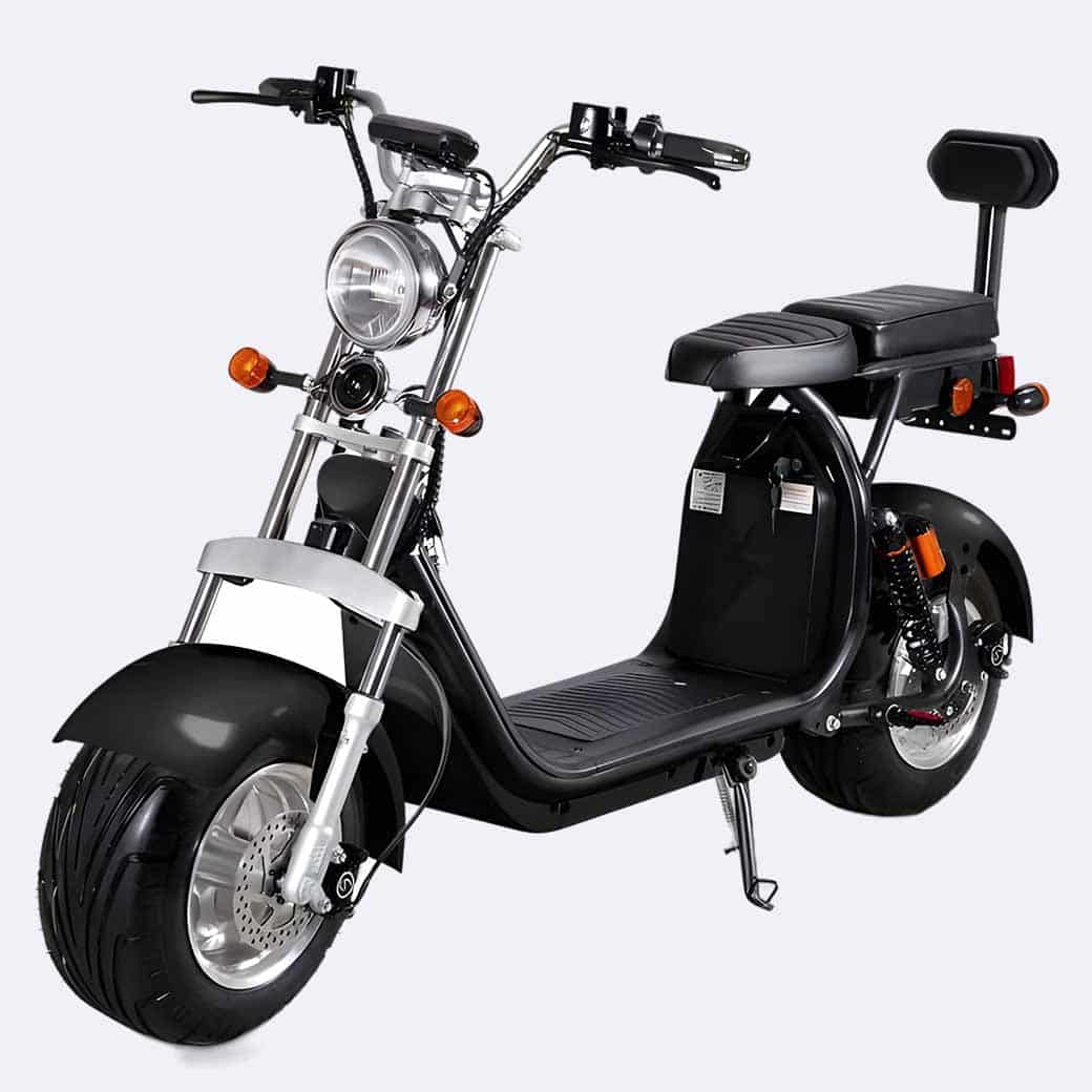 LinksEride CP1.1 2000W 60V 20Ah DUAL BATTERY 2 SEATER Electric Motorcycle Scooter