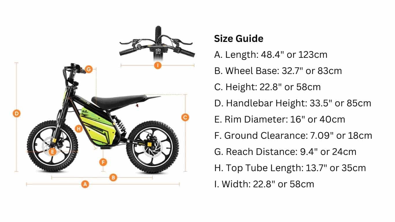 LinksEride S4 PLUS 500W 2Ah Teens Mini Electric Dirt Bike