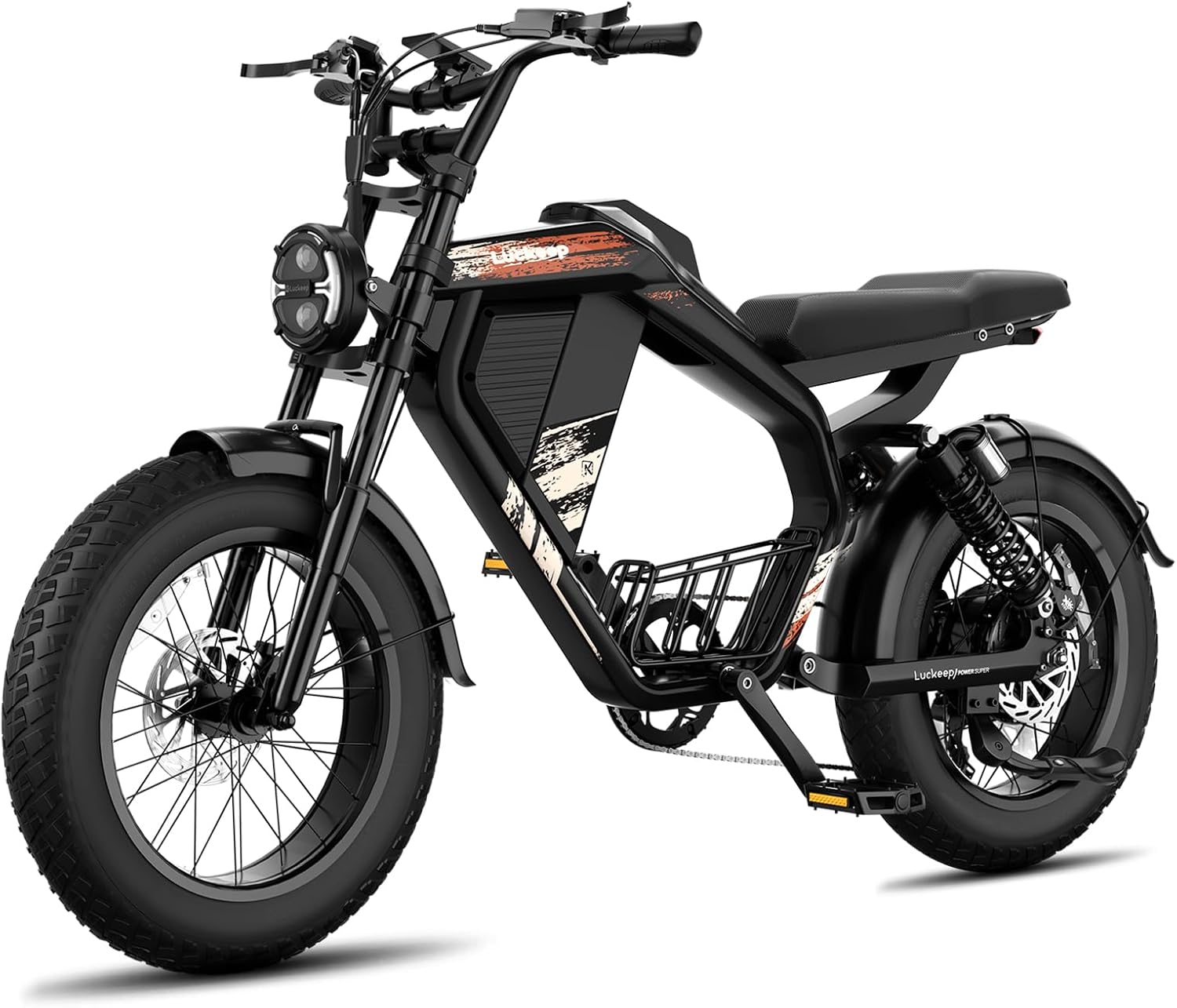 Luckeep M5 1000W 20" Fat Tire Moped Electric Bike