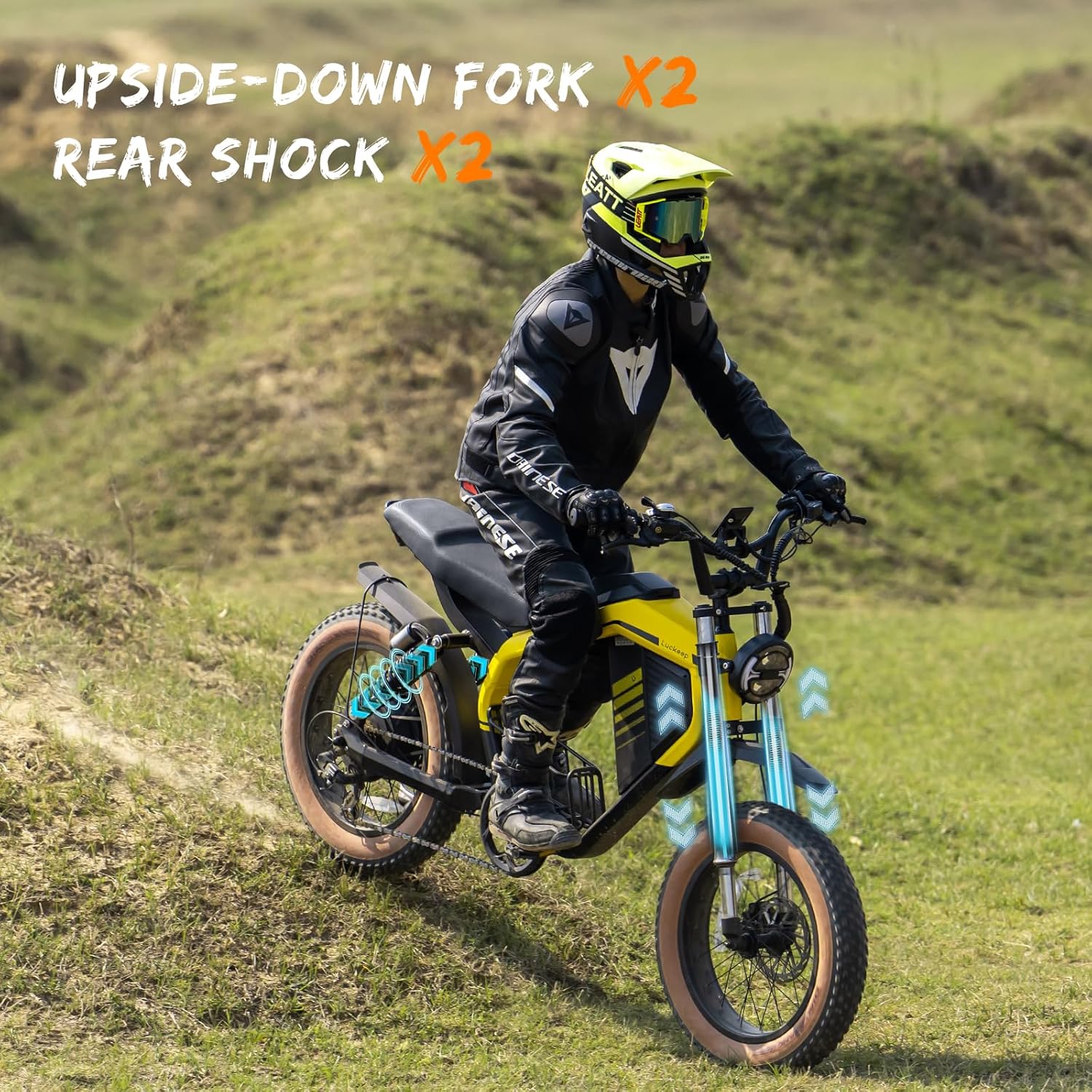 Luckeep M5Max 1500W 20" Fat Tire Moped Electric Bike