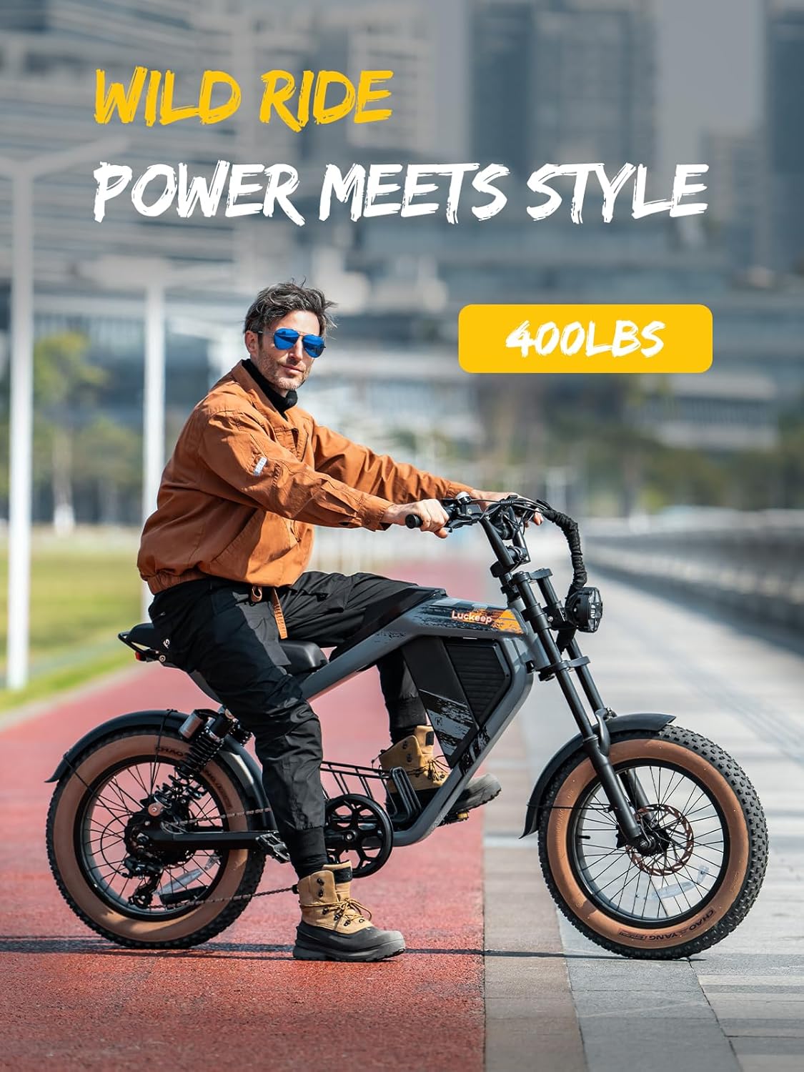 Luckeep M5Max 1500W 20" Fat Tire Moped Electric Bike