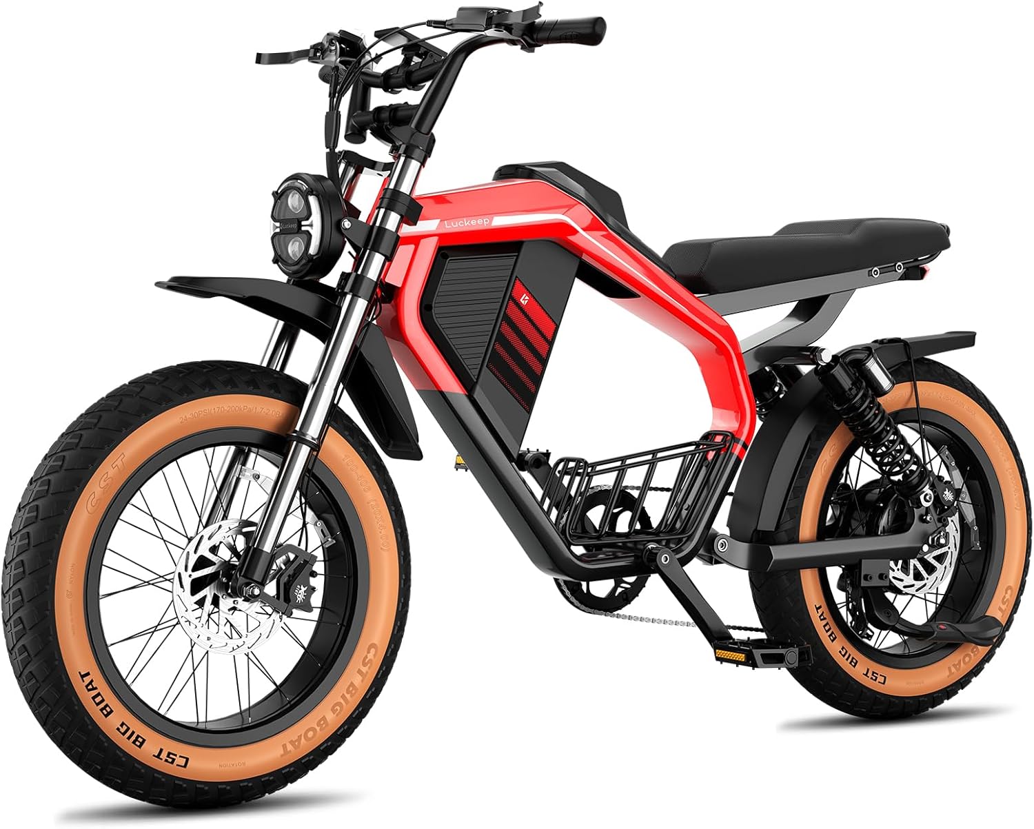 Luckeep M5Max 1500W 20" Fat Tire Moped Electric Bike
