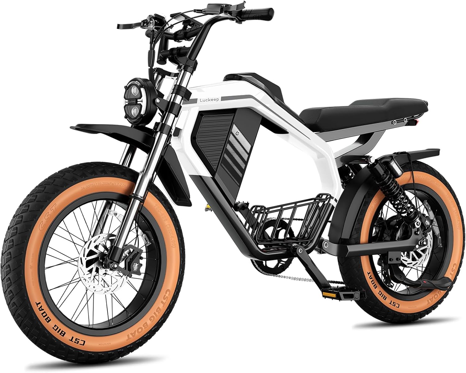 Luckeep M5Max 1500W 20" Fat Tire Moped Electric Bike