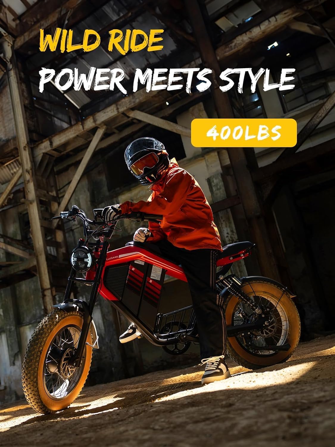 Luckeep M5Ultra 2000W 20" Fat Tire Moped Electric Bike