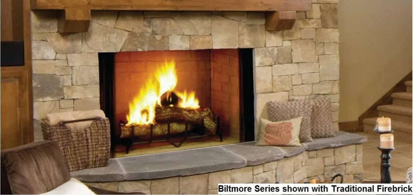 Majestic SB60 Biltmore 36" Radiant Wood Burning Fireplace