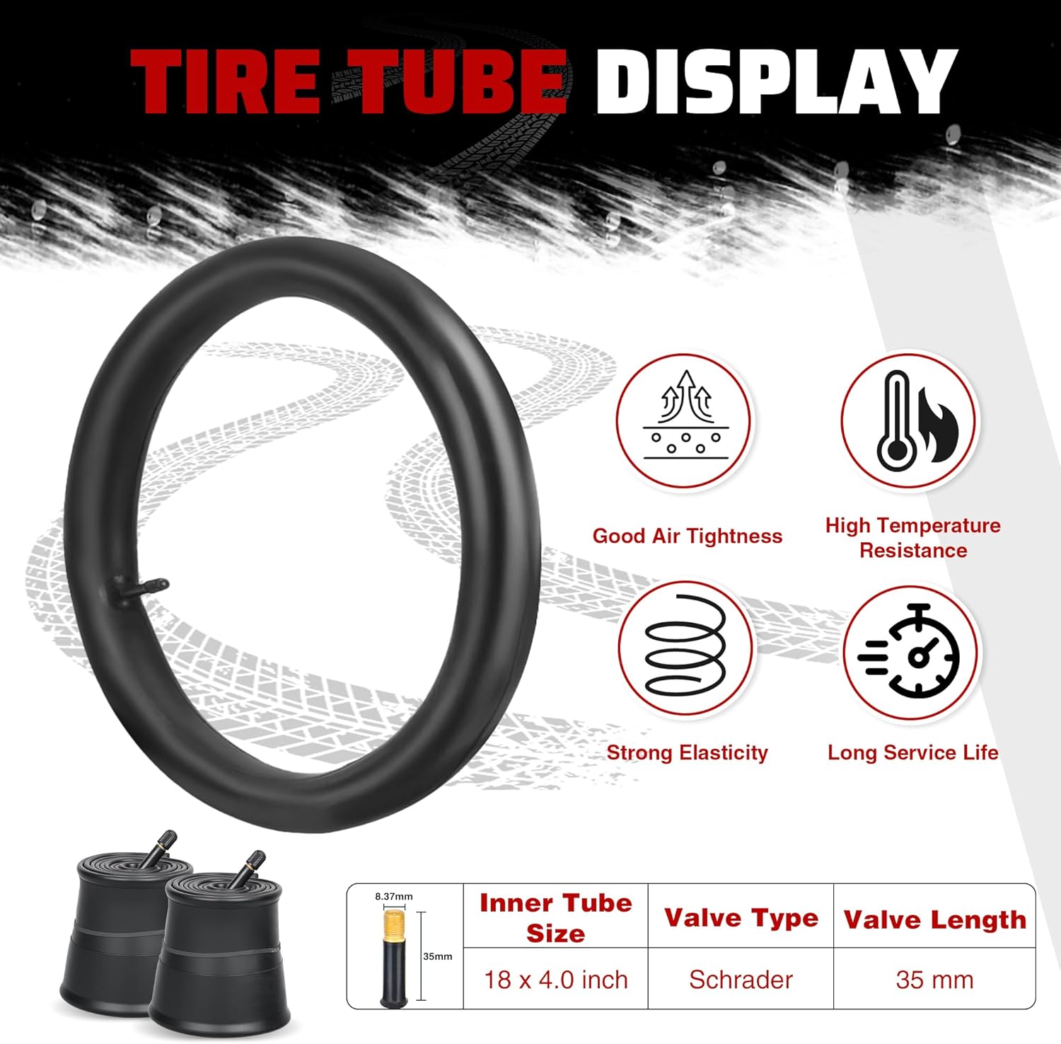MEGHNA 18" x 4" TIRES for All Terrain Fat Tire Electric Bike