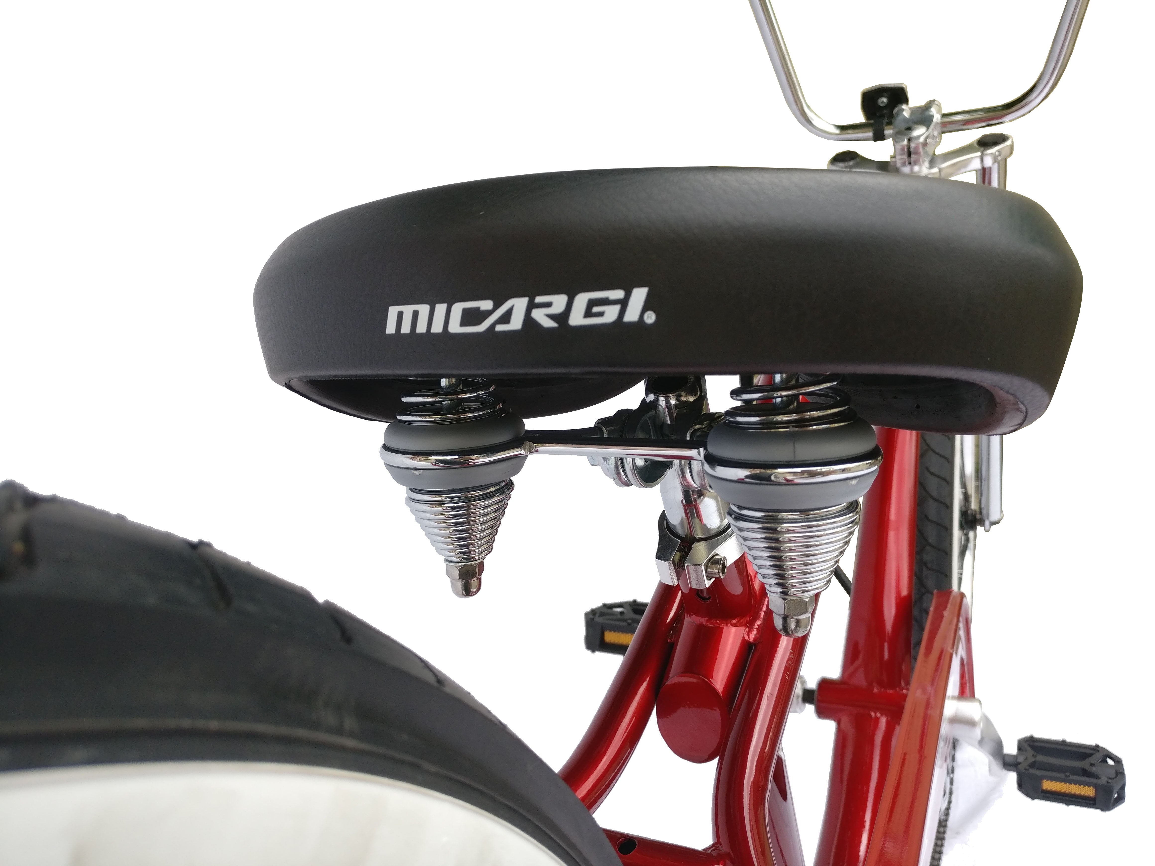 Micargi 26" BRONCO 3.0 Single Speed Stretch Beach Cruiser Bike