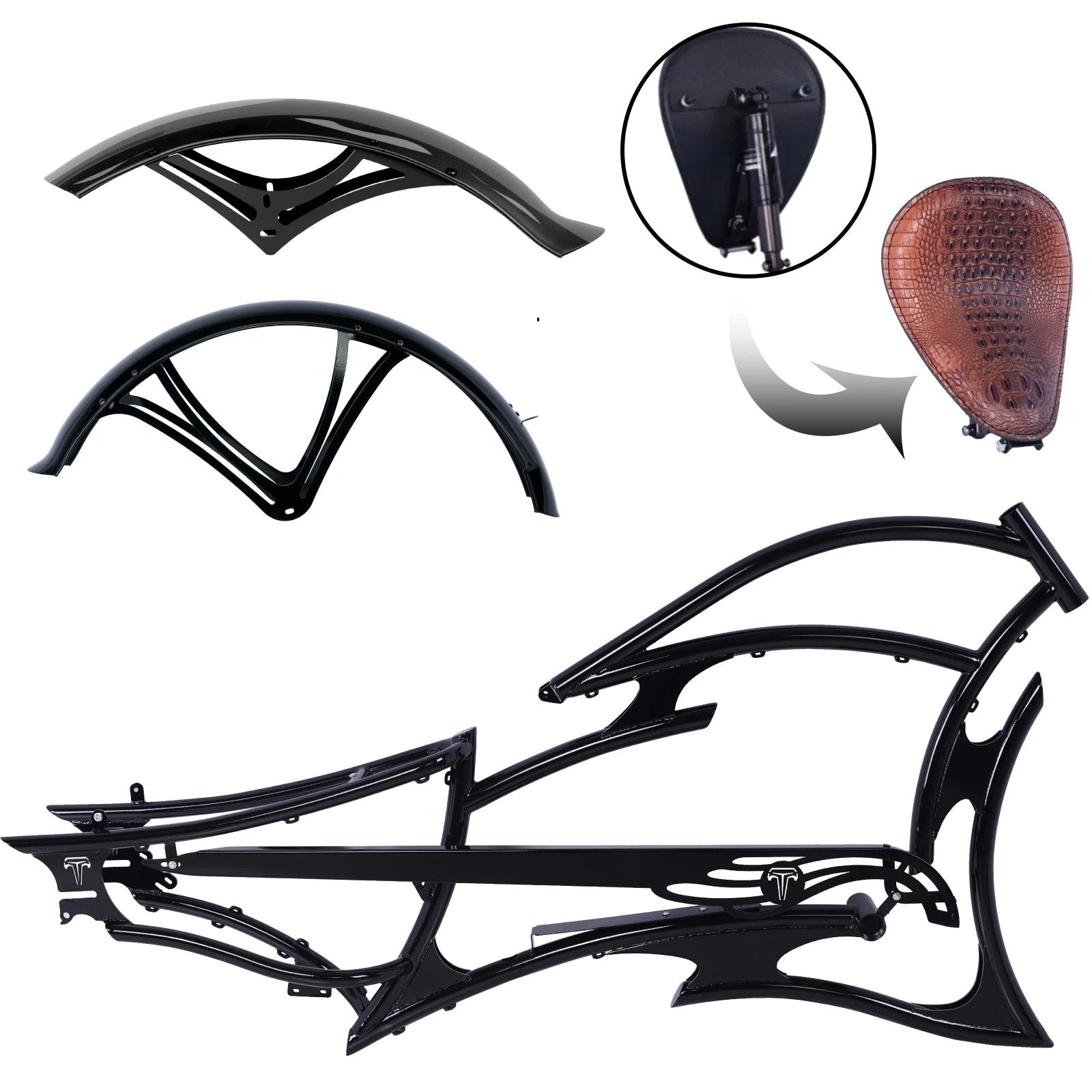 Micargi FRAME for FM-RAIDER 7 Speed Stretch Beach Cruiser Bike