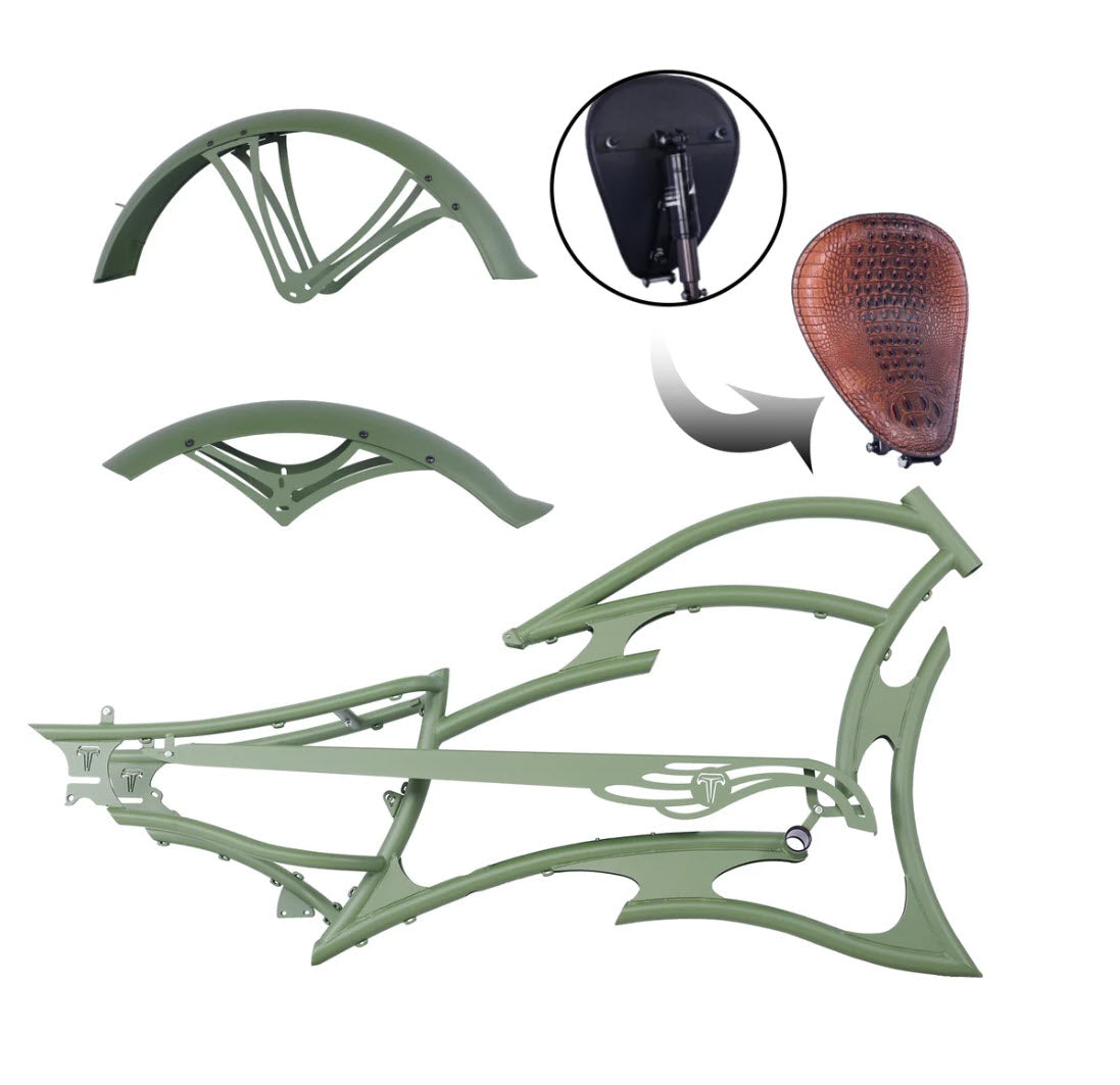 Micargi FRAME for FM-RAIDER 7 Speed Stretch Beach Cruiser Bike