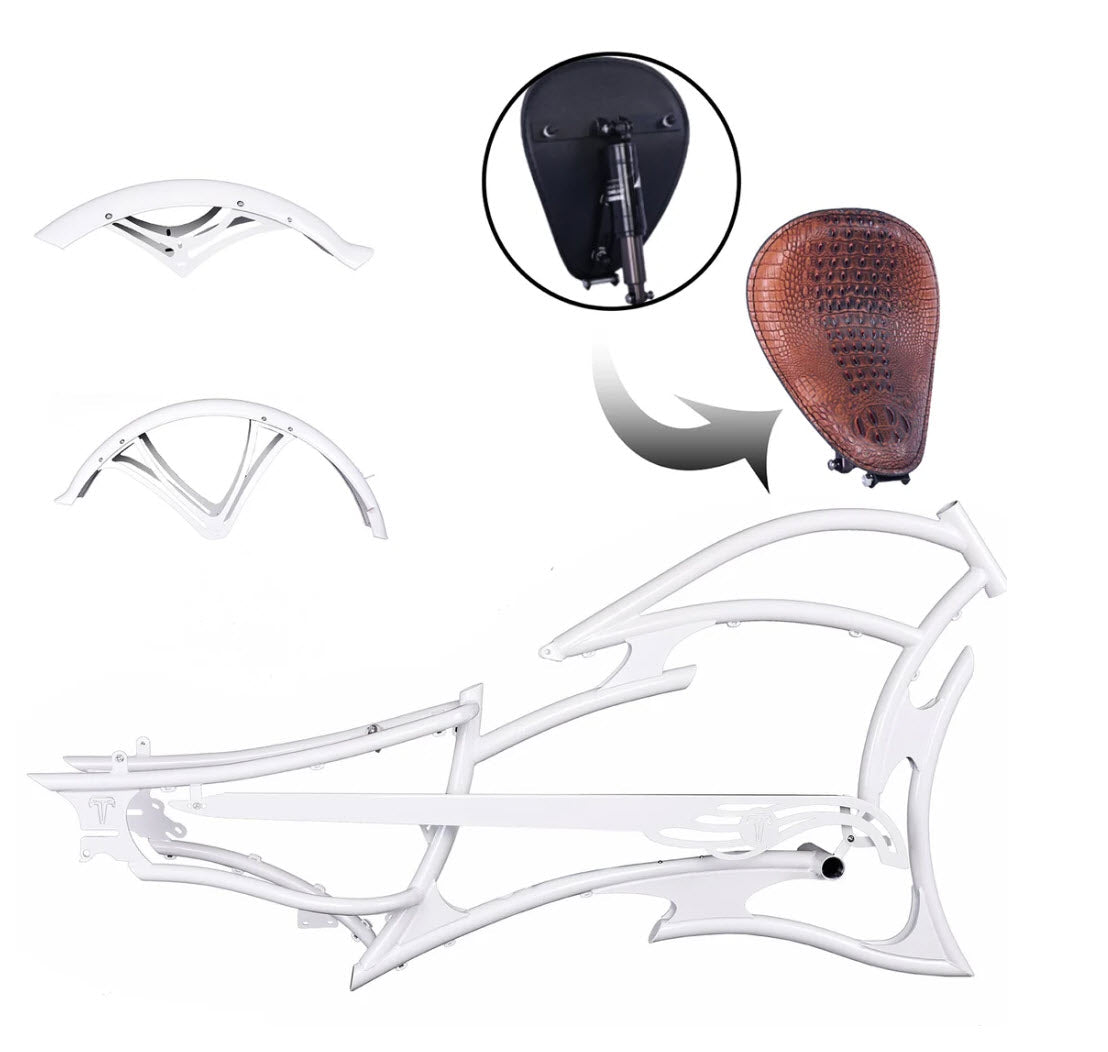 Micargi FRAME for FM-RAIDER 7 Speed Stretch Beach Cruiser Bike