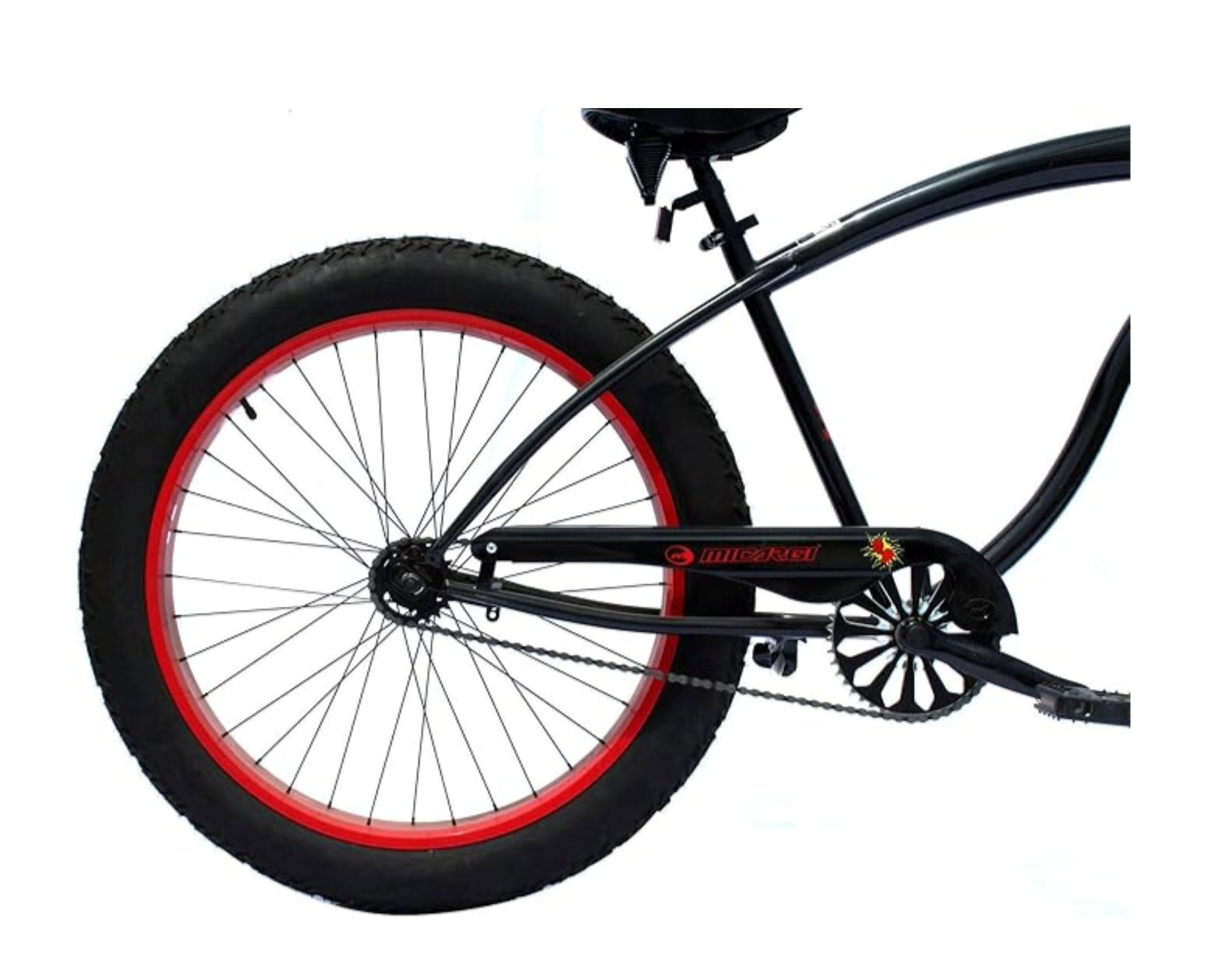Micargi SLUGO 26" Single Speed Fat Tire Beach Cruiser Bike