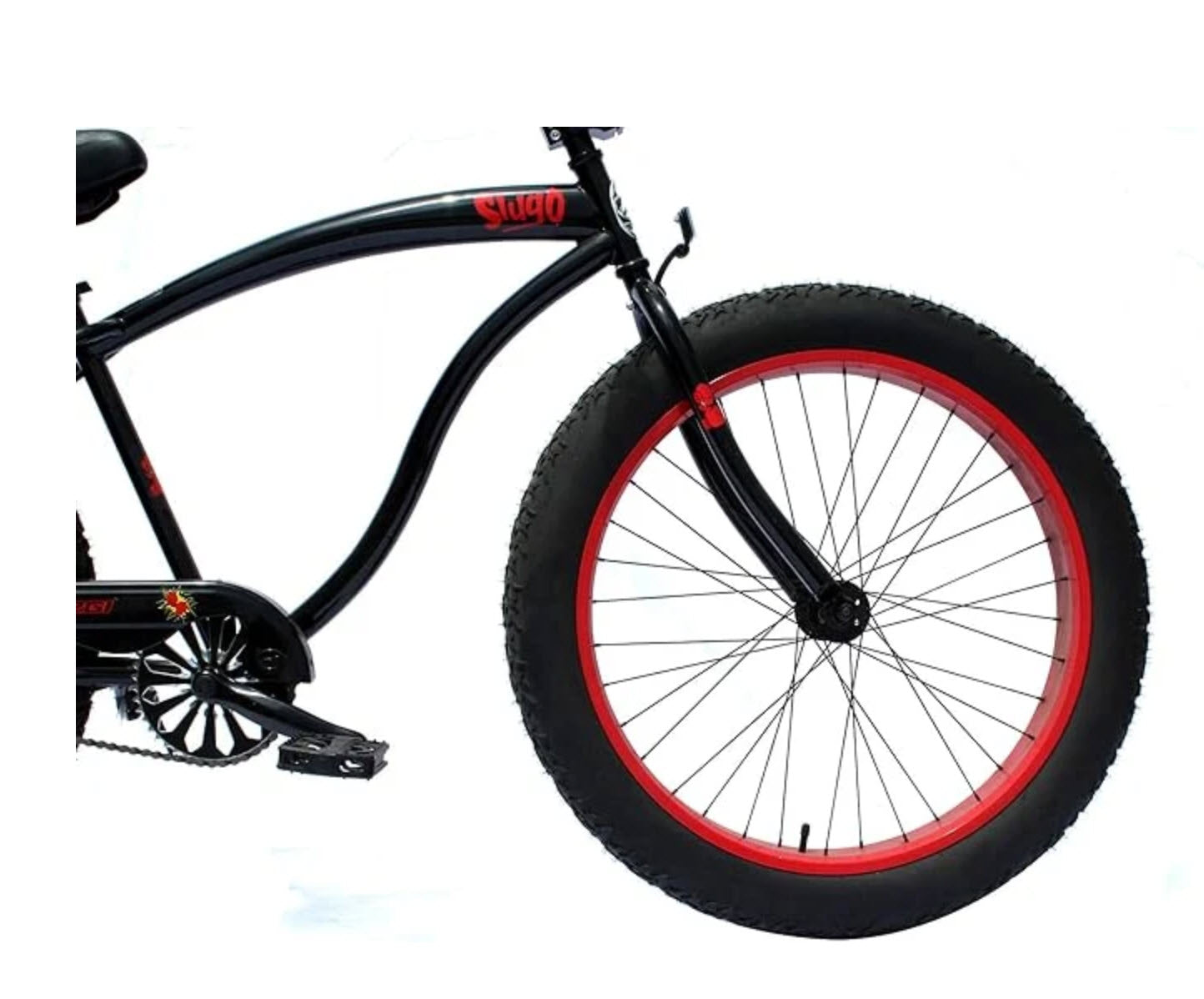 Micargi SLUGO 26" Single Speed Fat Tire Beach Cruiser Bike