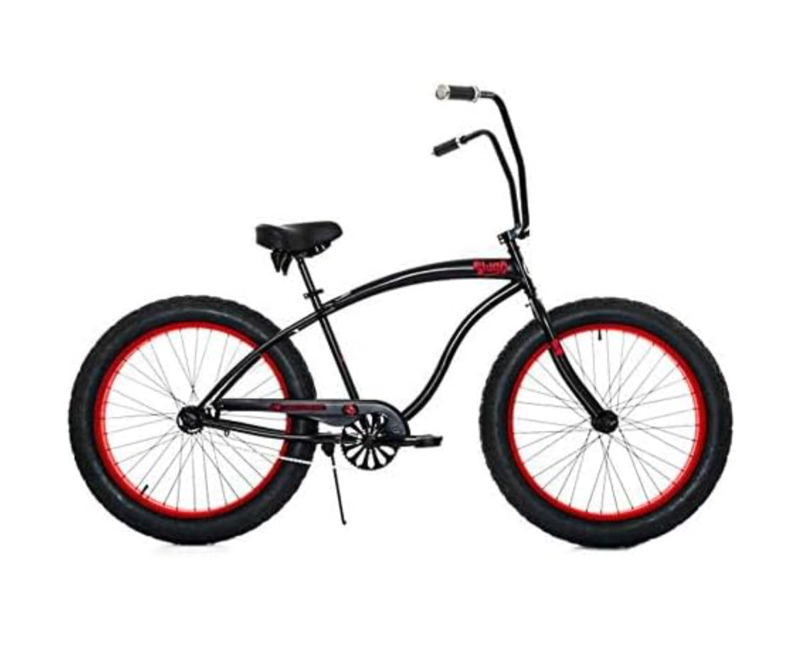 Micargi SLUGO 26" Single Speed Fat Tire Beach Cruiser Bike
