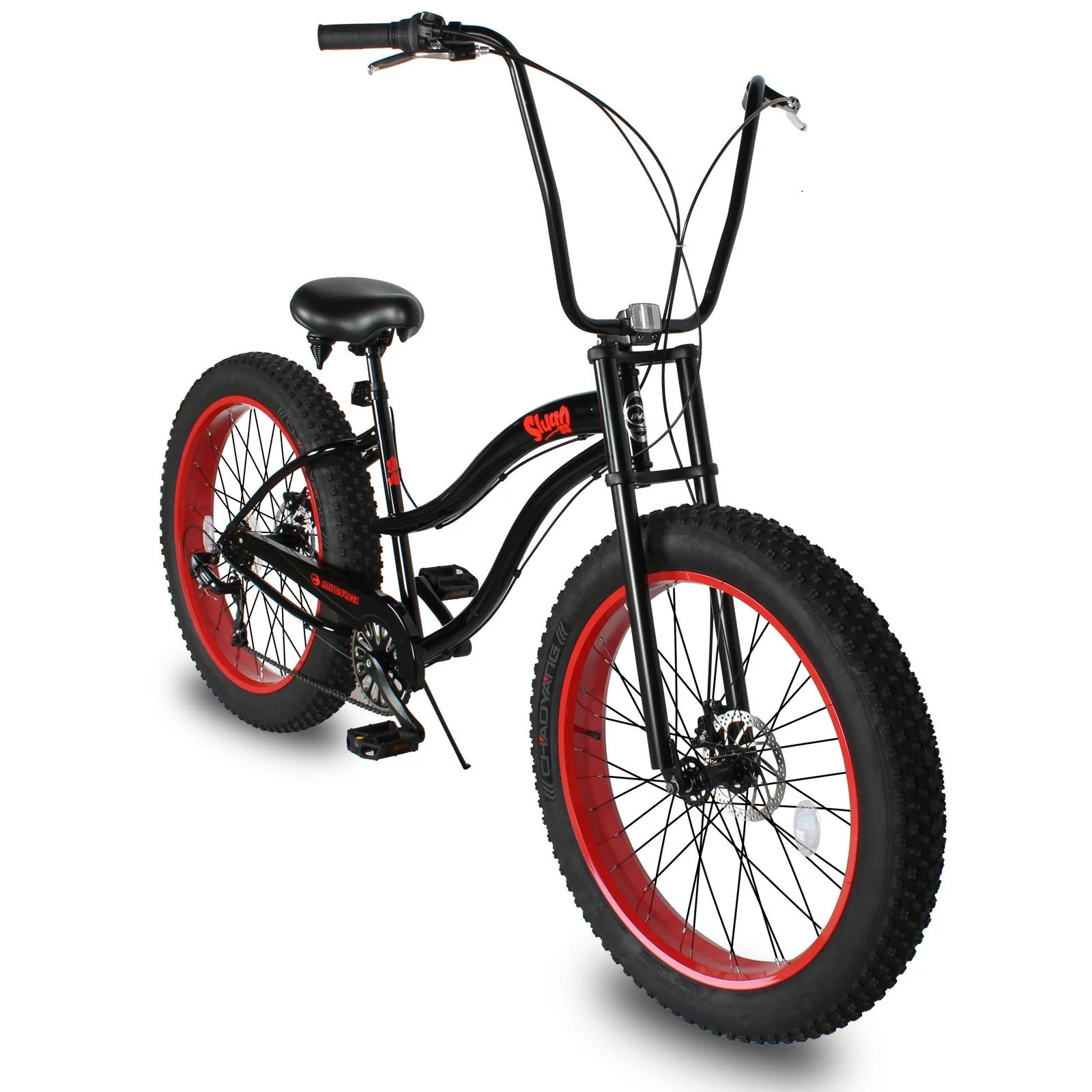 Micargi SLUGO SS 26" 7-Speed Step-Through Fat Tire Beach Cruiser Bike