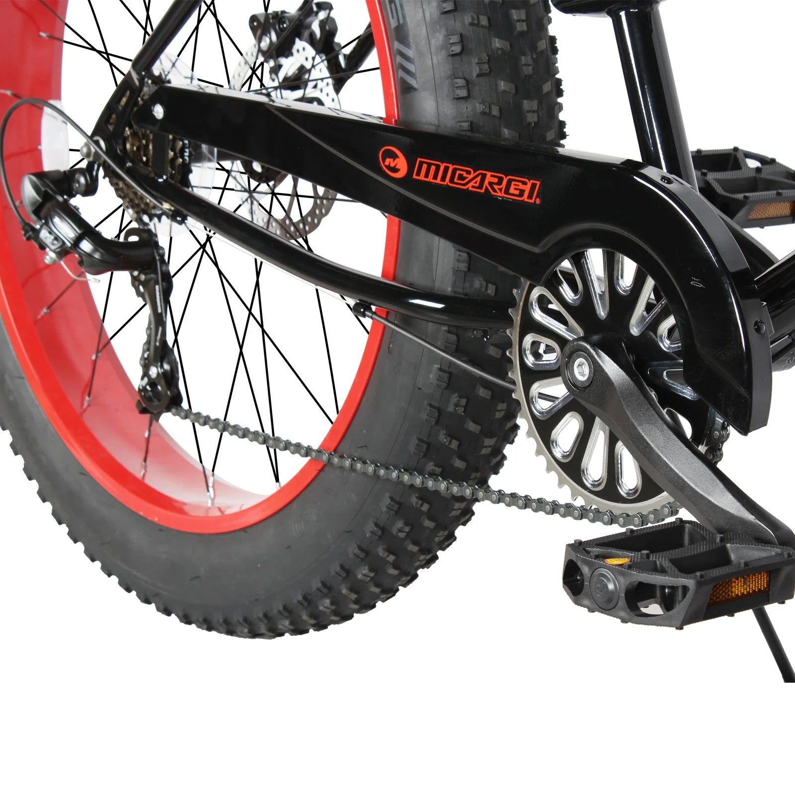 Micargi SLUGO SS 26" 7-Speed Step-Through Fat Tire Beach Cruiser Bike