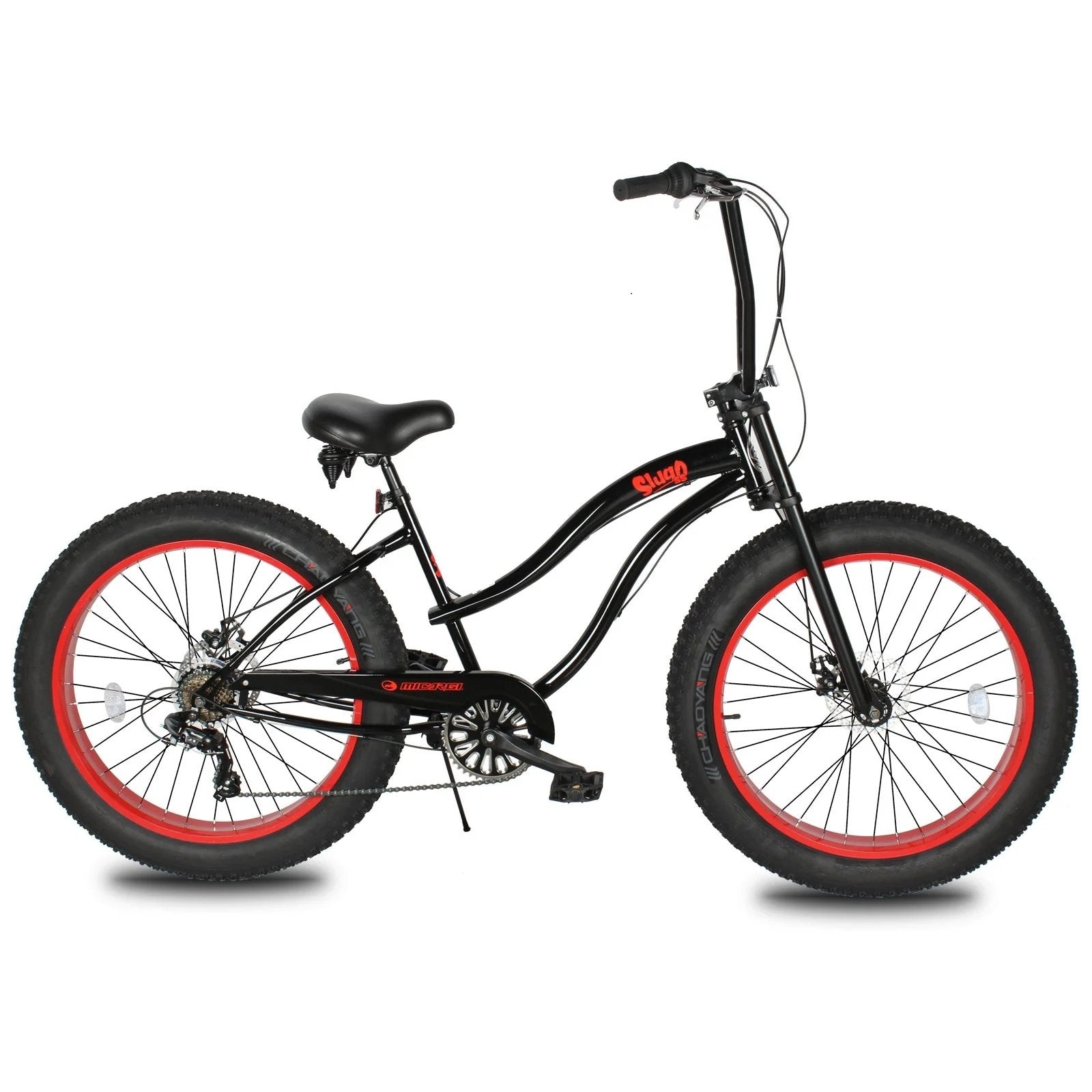 Micargi SLUGO SS 26" 7-Speed Step-Through Fat Tire Beach Cruiser Bike