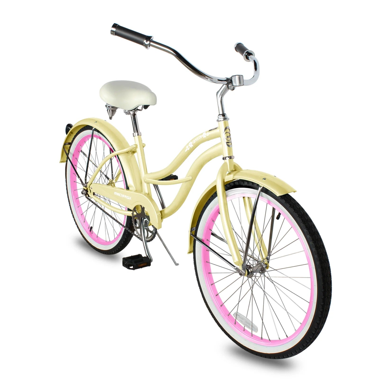 Micargi TAHITI 26" Women's Step-Thru Single Speed Beach Cruiser Bike