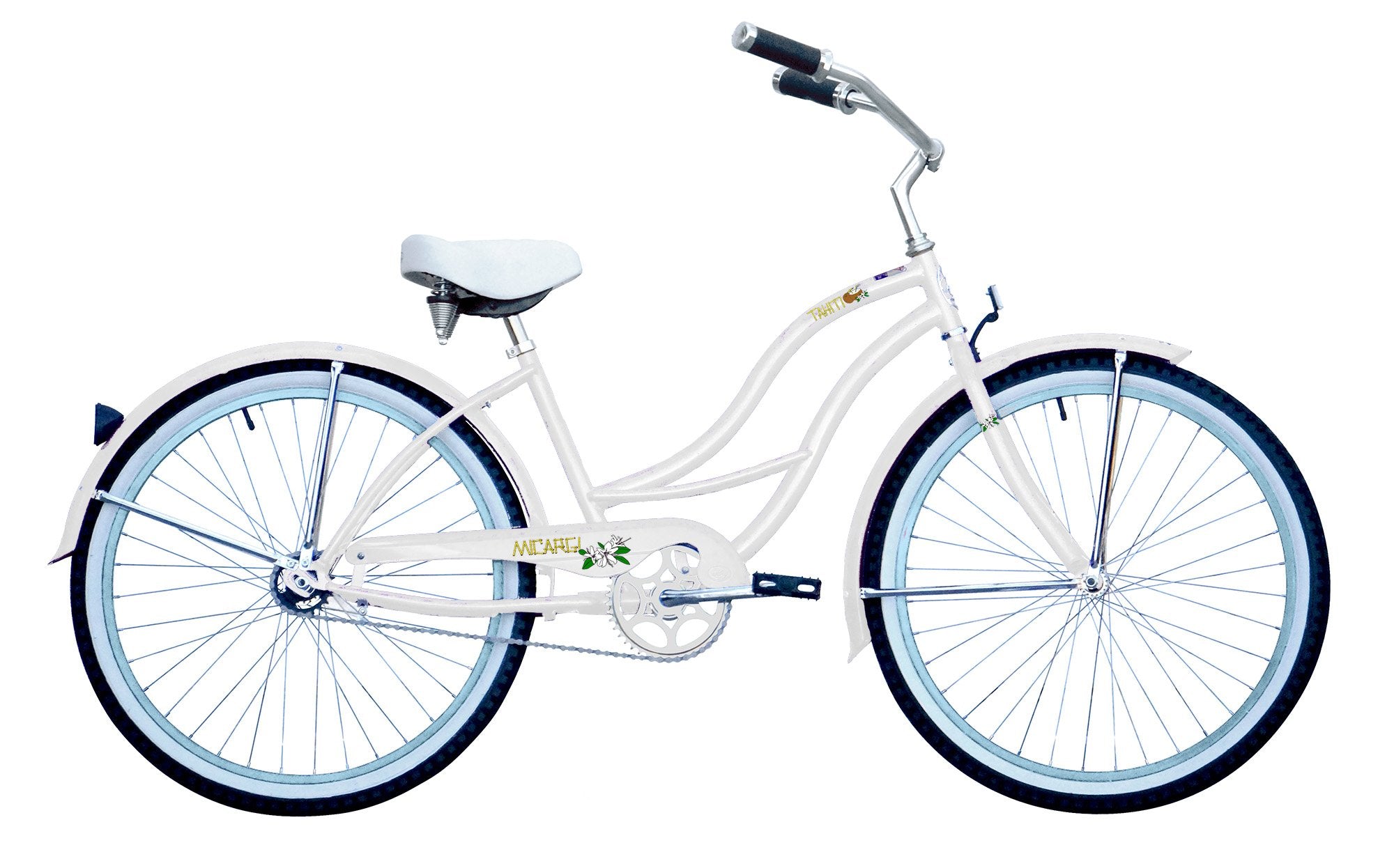 Micargi TAHITI 26" Women's Step-Thru Single Speed Beach Cruiser Bike