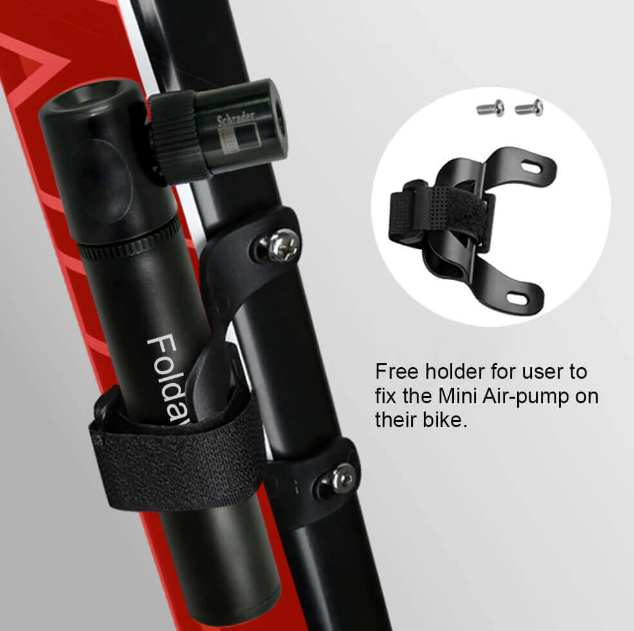 Portable Mini Air Pump for Bicycles, Wheelchairs, Mobility Scooter