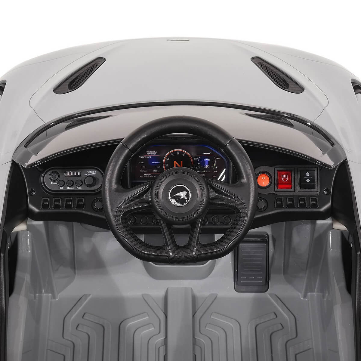 Moderno Kids MCLAREN 765LT 12V Electric Ride-On Car, Remote