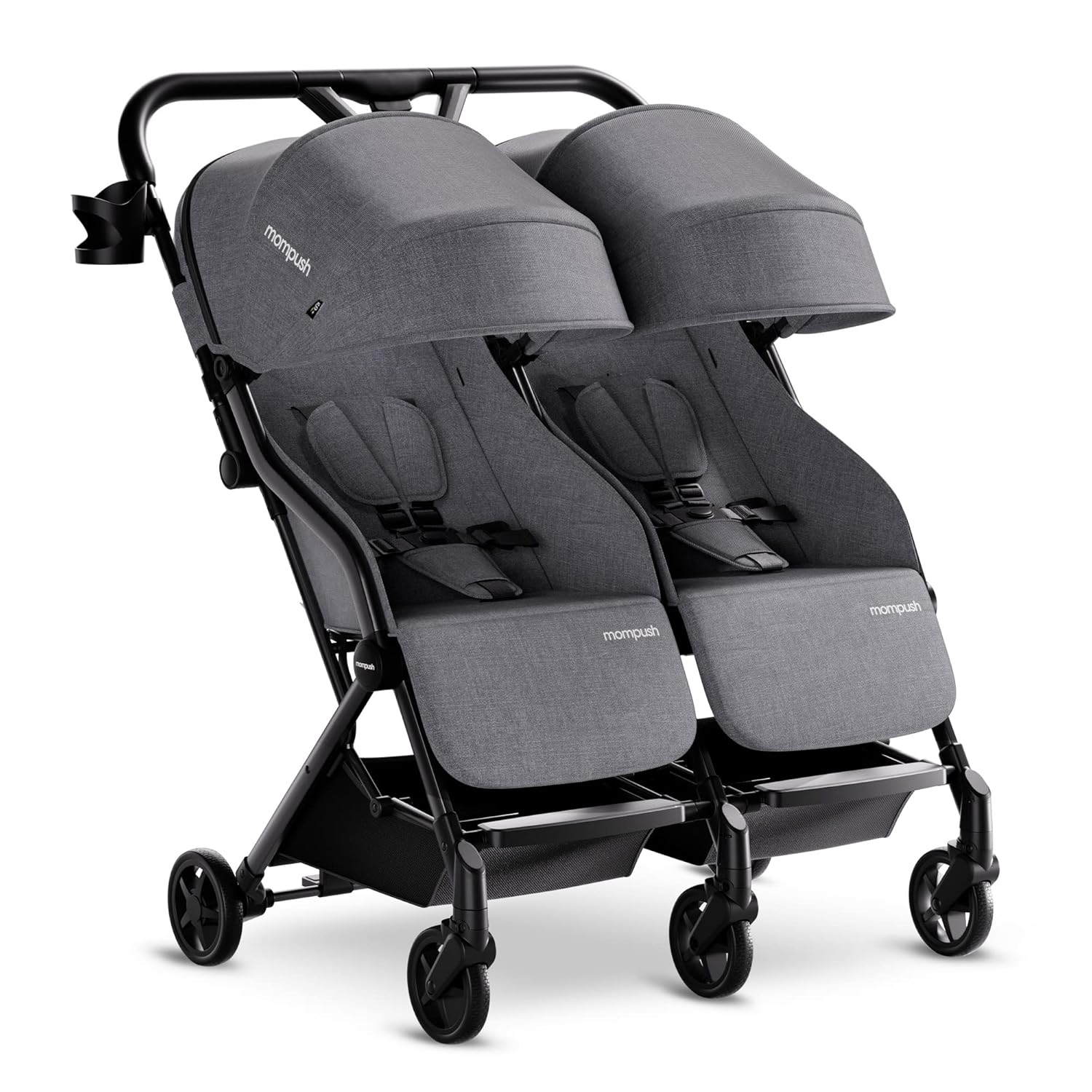 Mompush LITHE Double Newborn and Toddler Folding Stroller