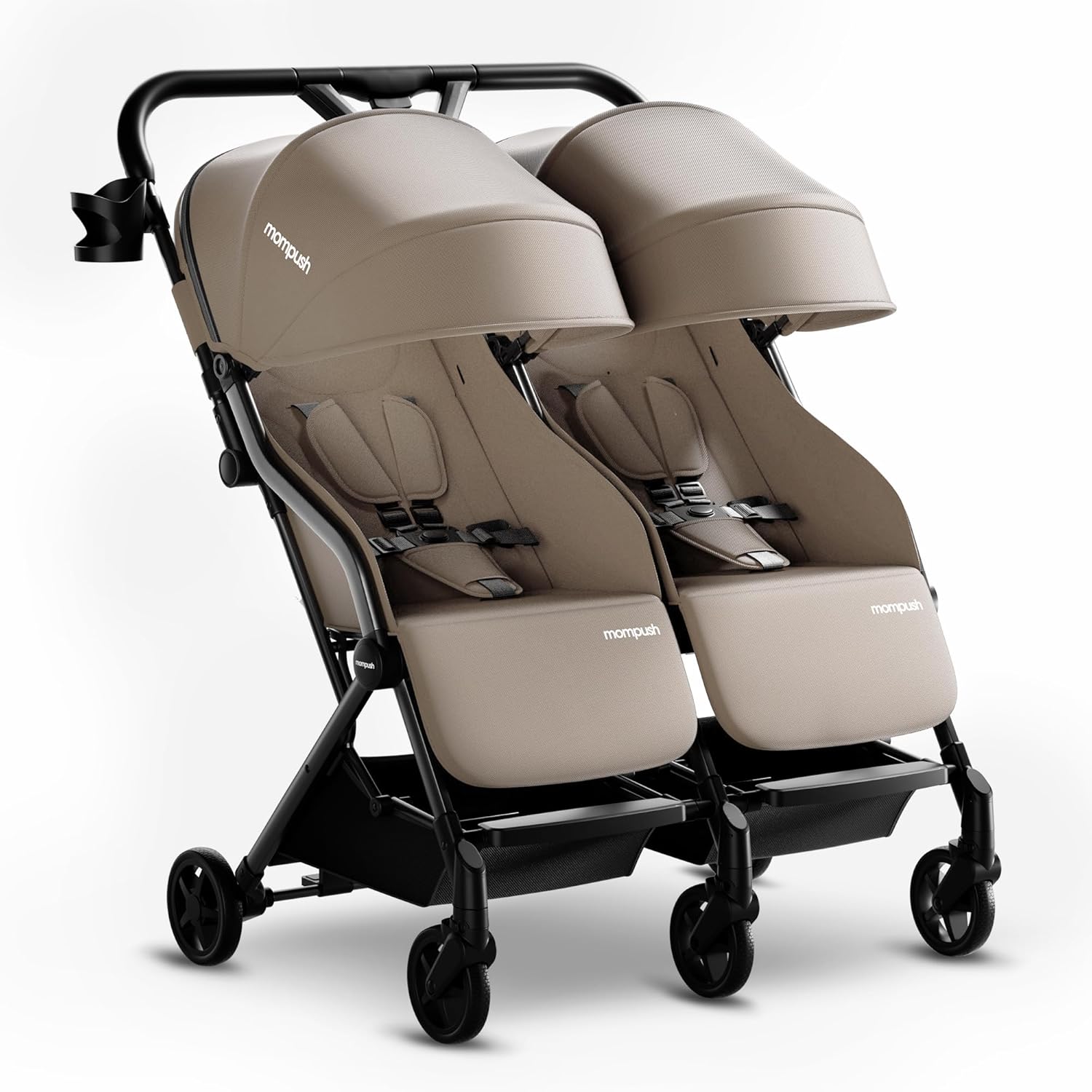 Mompush LITHE Double Newborn and Toddler Folding Stroller