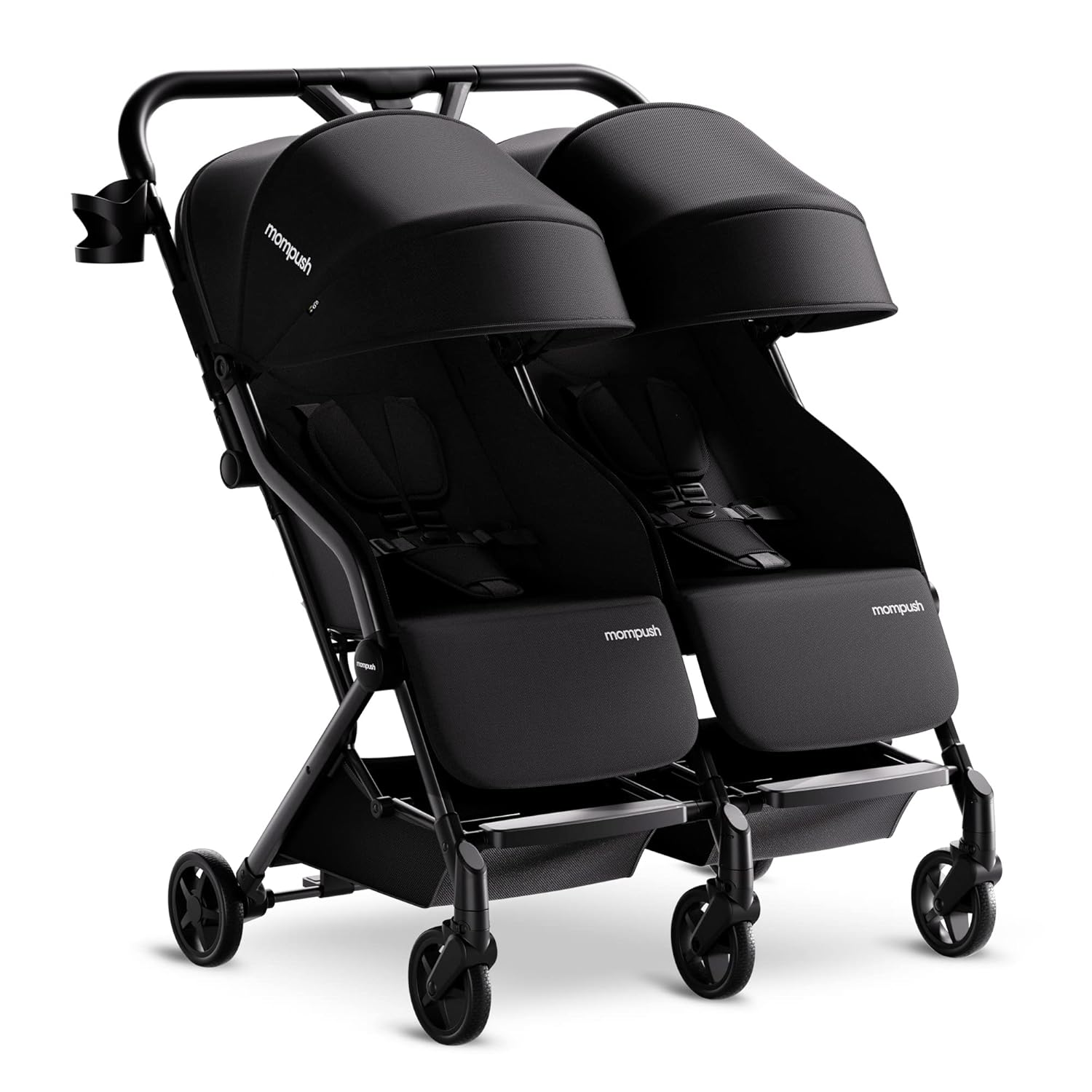 Mompush LITHE Double Newborn and Toddler Folding Stroller