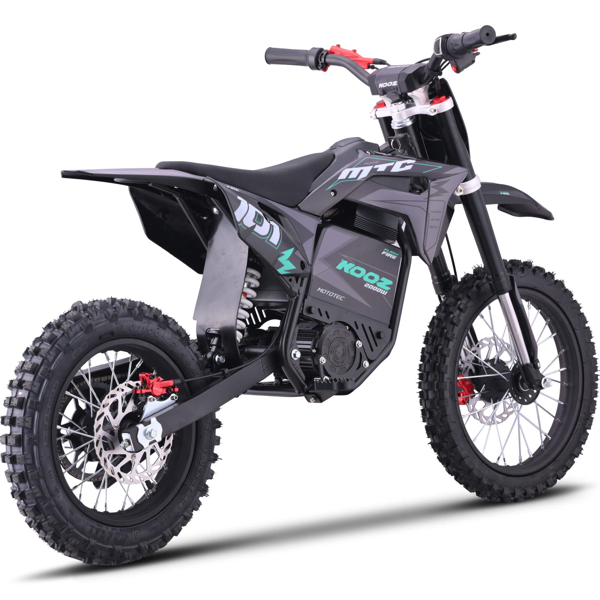 MotoTec 2000W 60V PRO (HP115E) Kids' Suspension Lithium Electric Dirt Bike