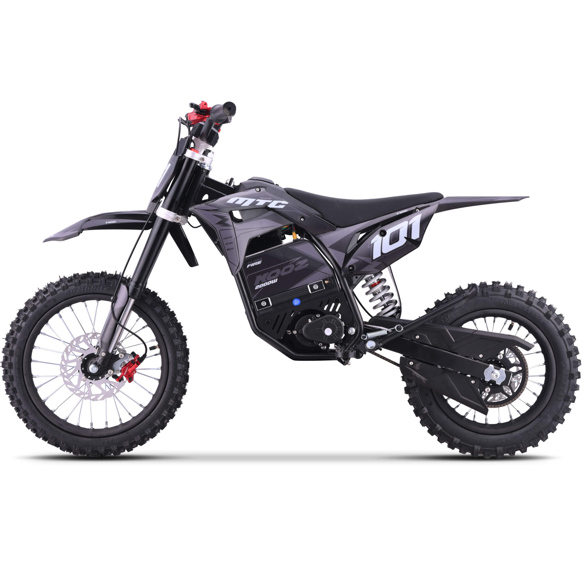 MotoTec 2000W 60V PRO (HP115E) Kids' Suspension Lithium Electric Dirt Bike