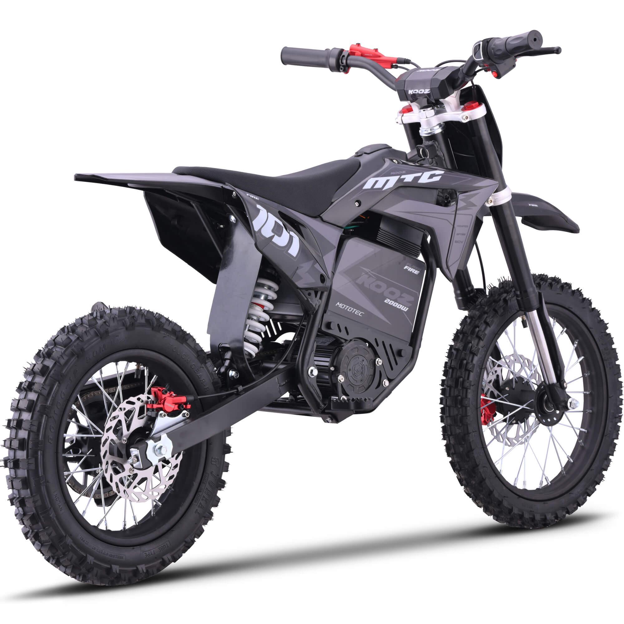MotoTec 2000W 60V PRO (HP115E) Kids' Suspension Lithium Electric Dirt Bike