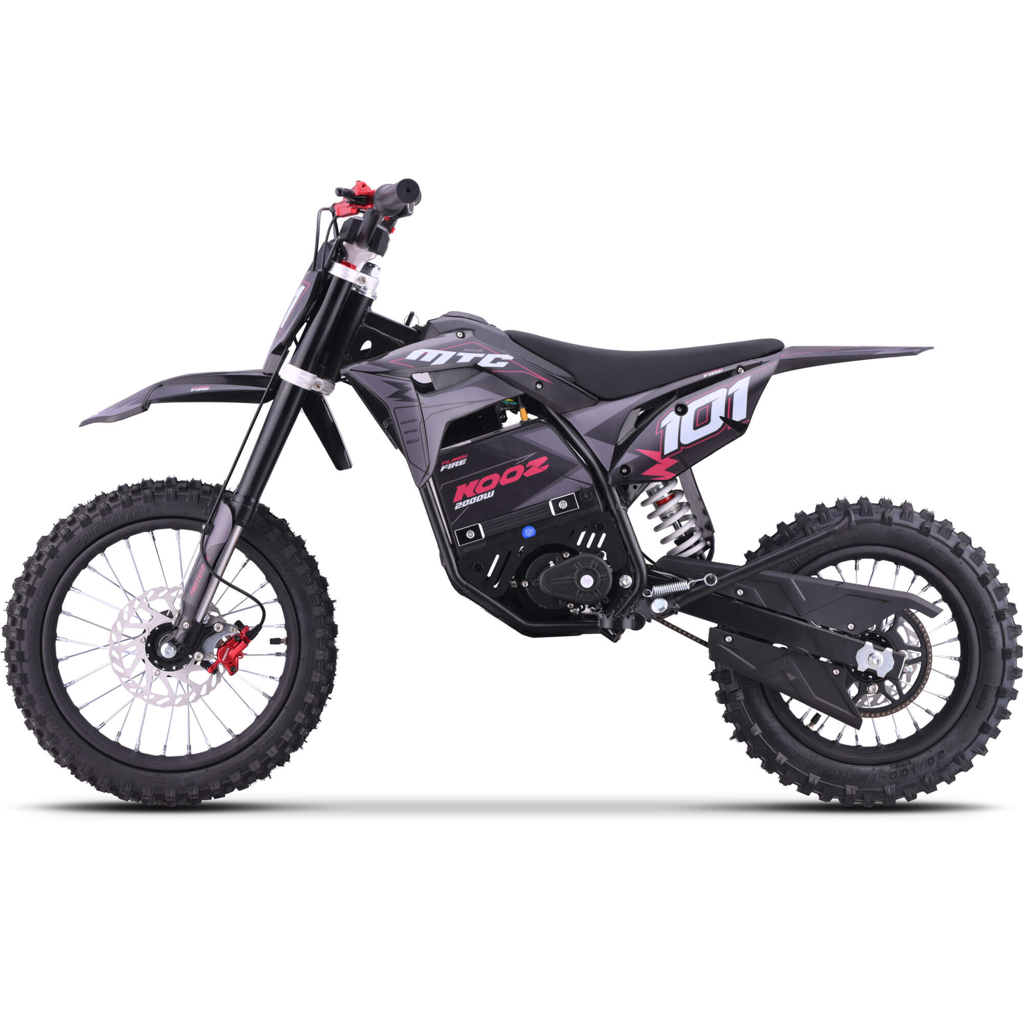 MotoTec 2000W 60V PRO (HP115E) Kids' Suspension Lithium Electric Dirt Bike