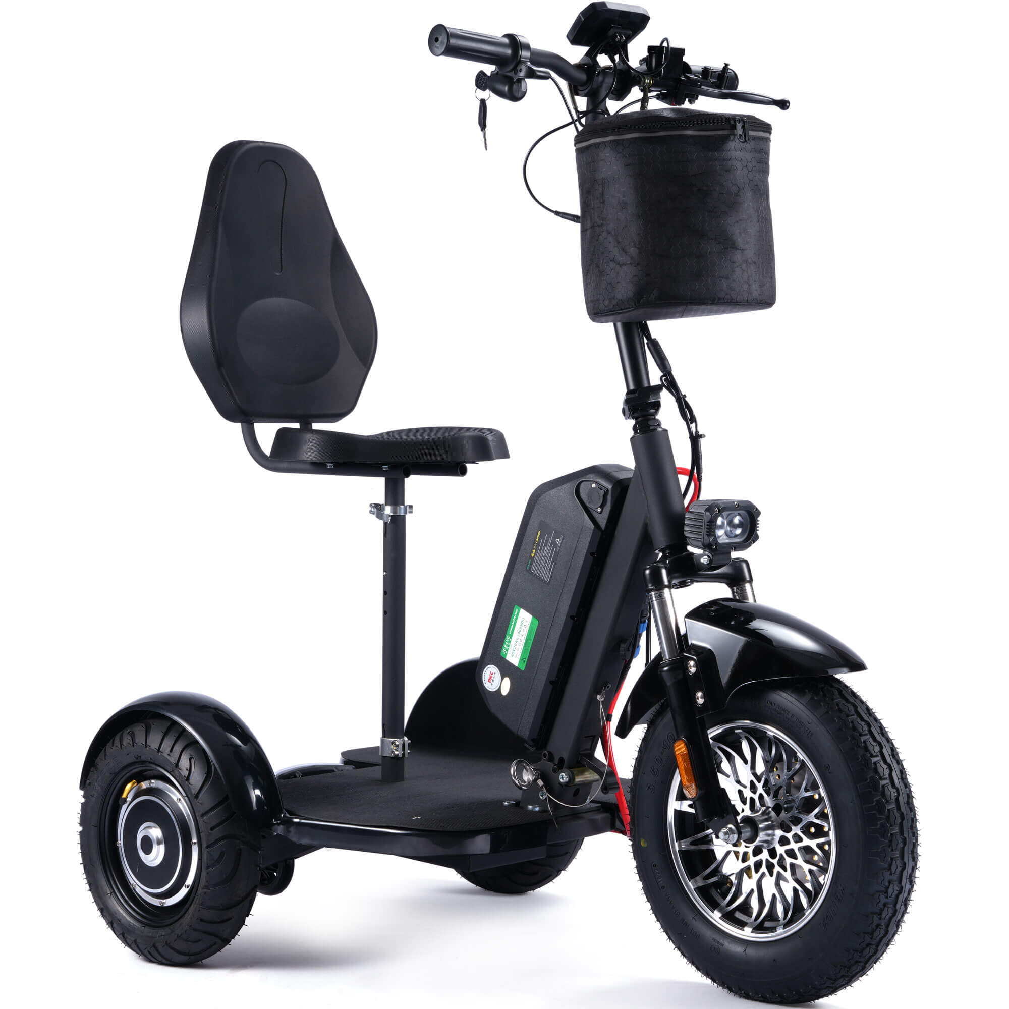 MotoTec 900W 48V Lithium Folding Personal Transporter Electric Trike