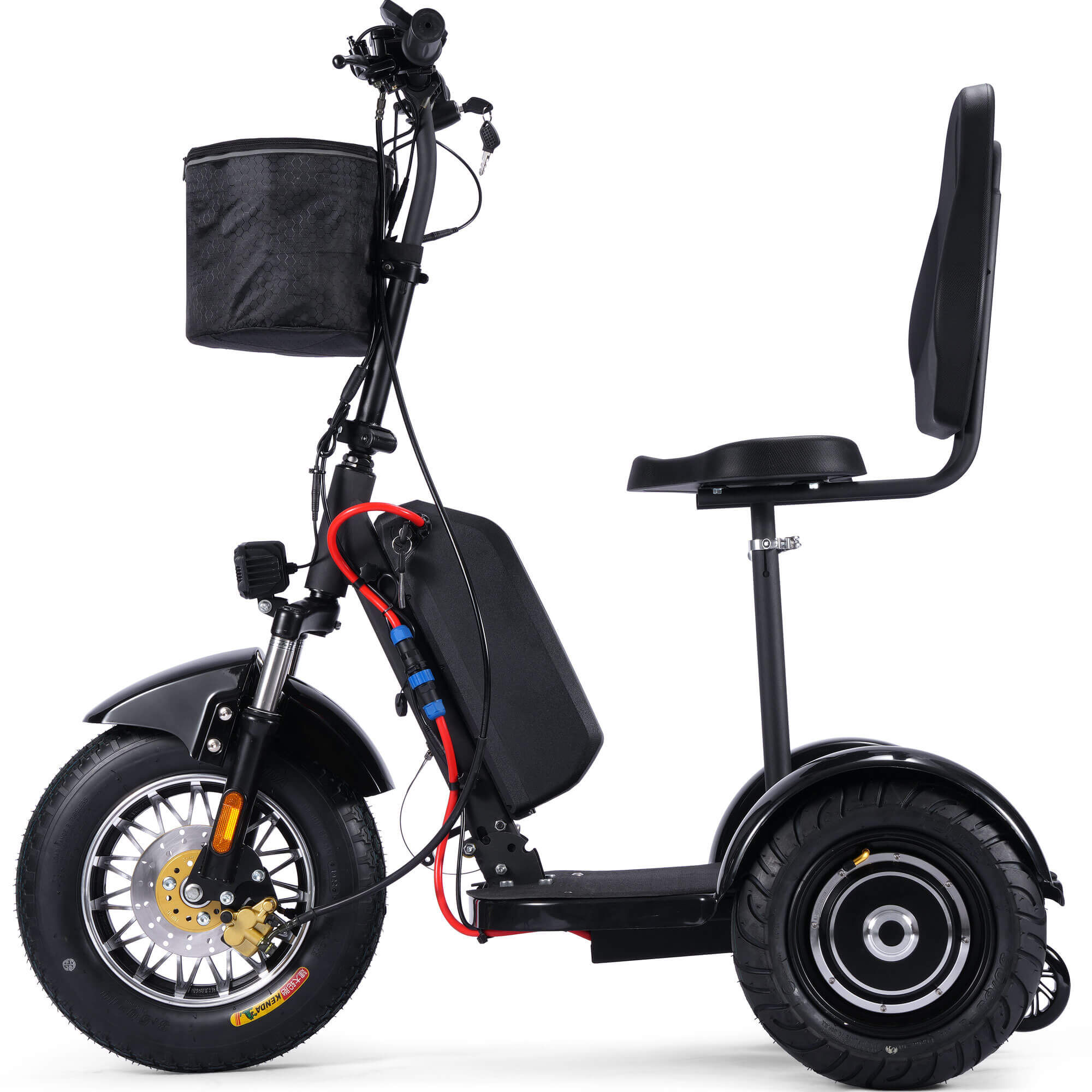 MotoTec 900W 48V Lithium Folding Personal Transporter Electric Trike