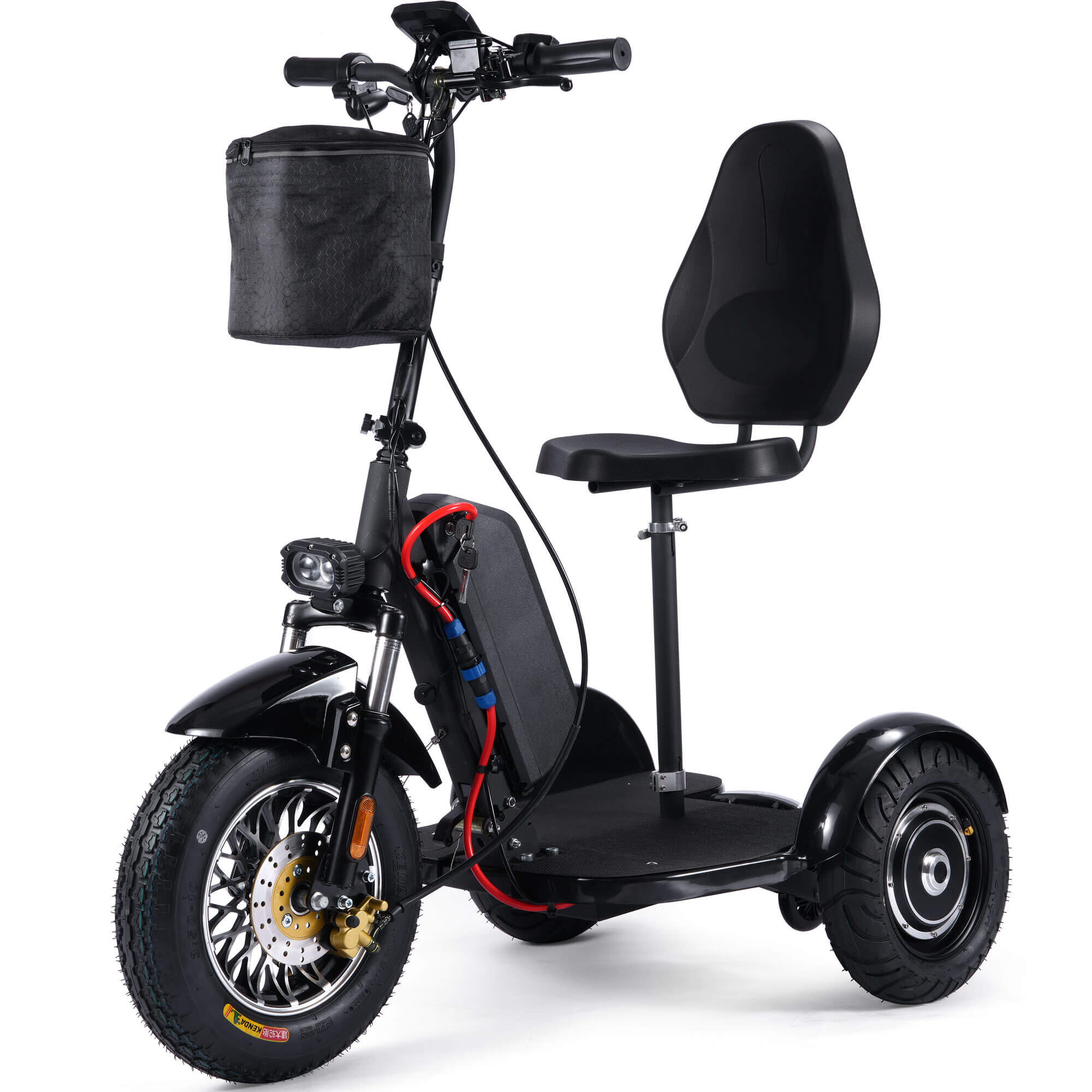 MotoTec 900W 48V Lithium Folding Personal Transporter Electric Trike