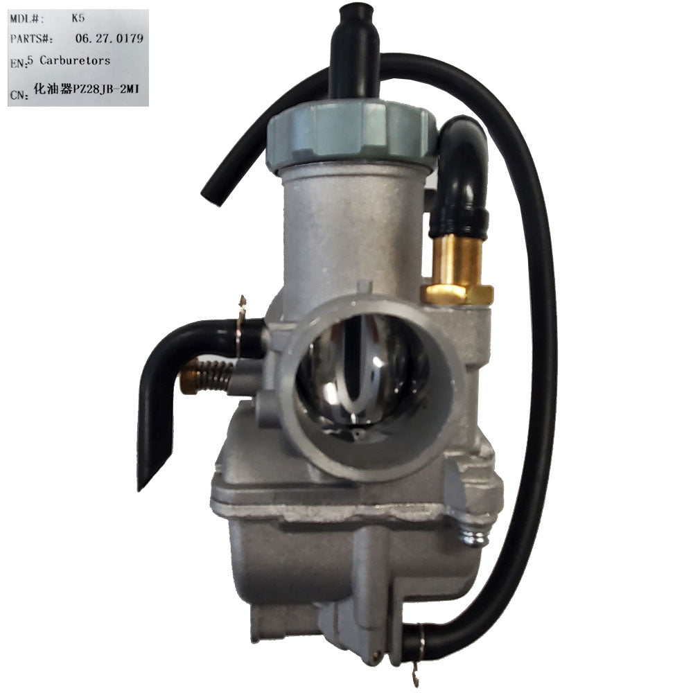 MotoTec Replacement CARBURETOR PZ28JB-2MI for X4 Gas Dirt Bikes