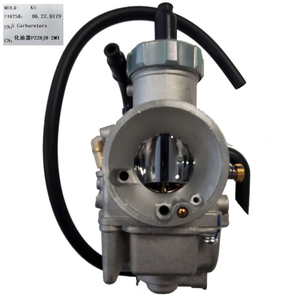 MotoTec Replacement CARBURETOR PZ28JB-2MI for X4 Gas Dirt Bikes