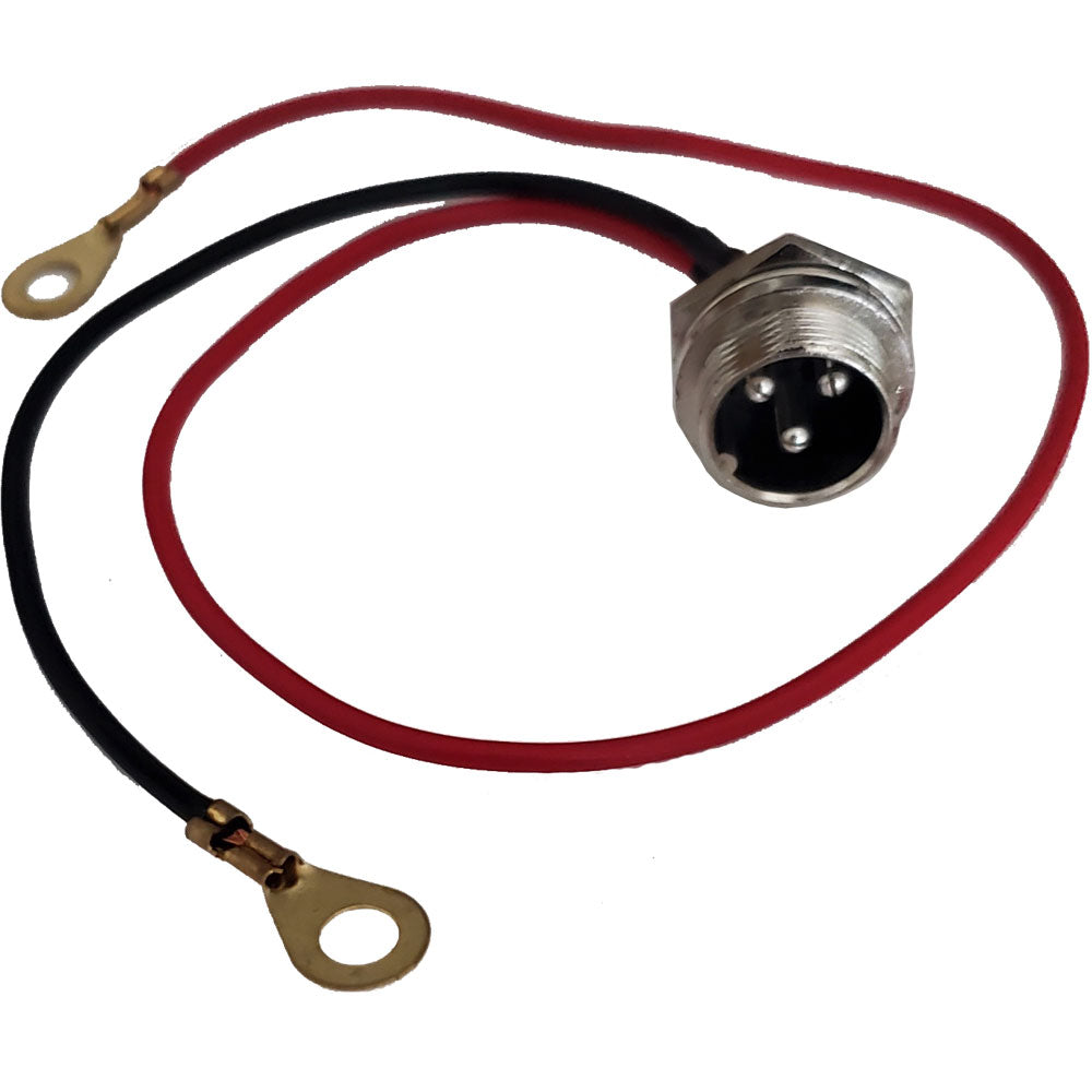 MotoTec Replacement CHARGING PORT 3 PRONG-RING TERMINAL for 350W/500W Electric Trikes
