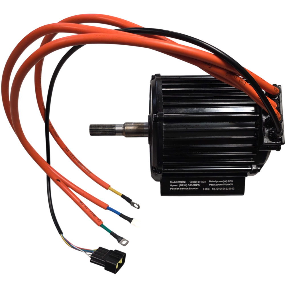 MotoTec Replacement ELECTRIC MOTOR for 8000W 72V Pro Dirt Bikes