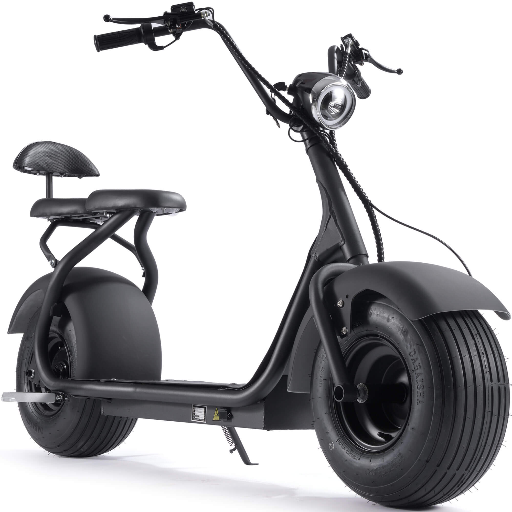 MotoTec 2000W 60V 18Ah FAT TIRE Seated Lithium Electric Scooter