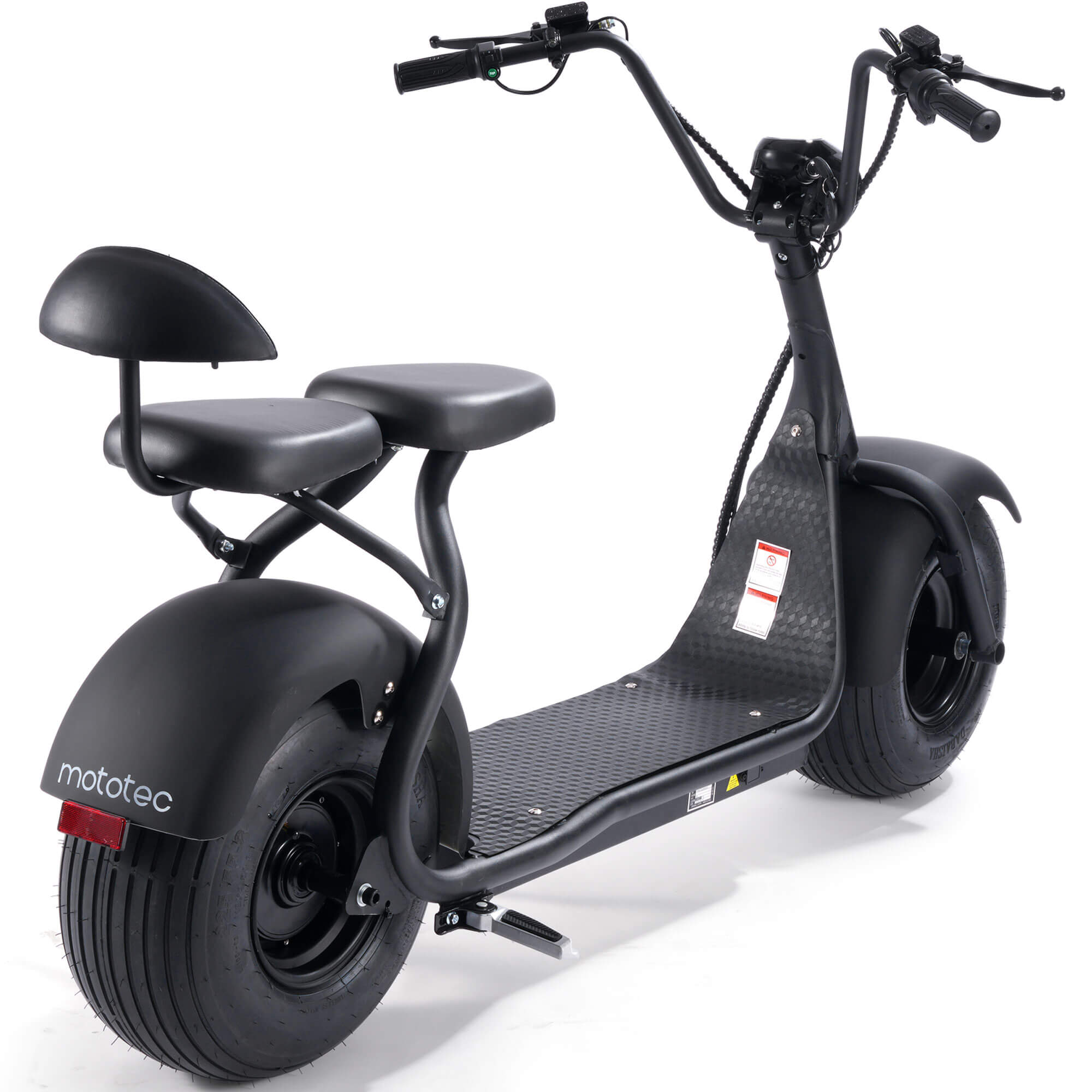 MotoTec 2000W 60V 18Ah FAT TIRE Seated Lithium Electric Scooter