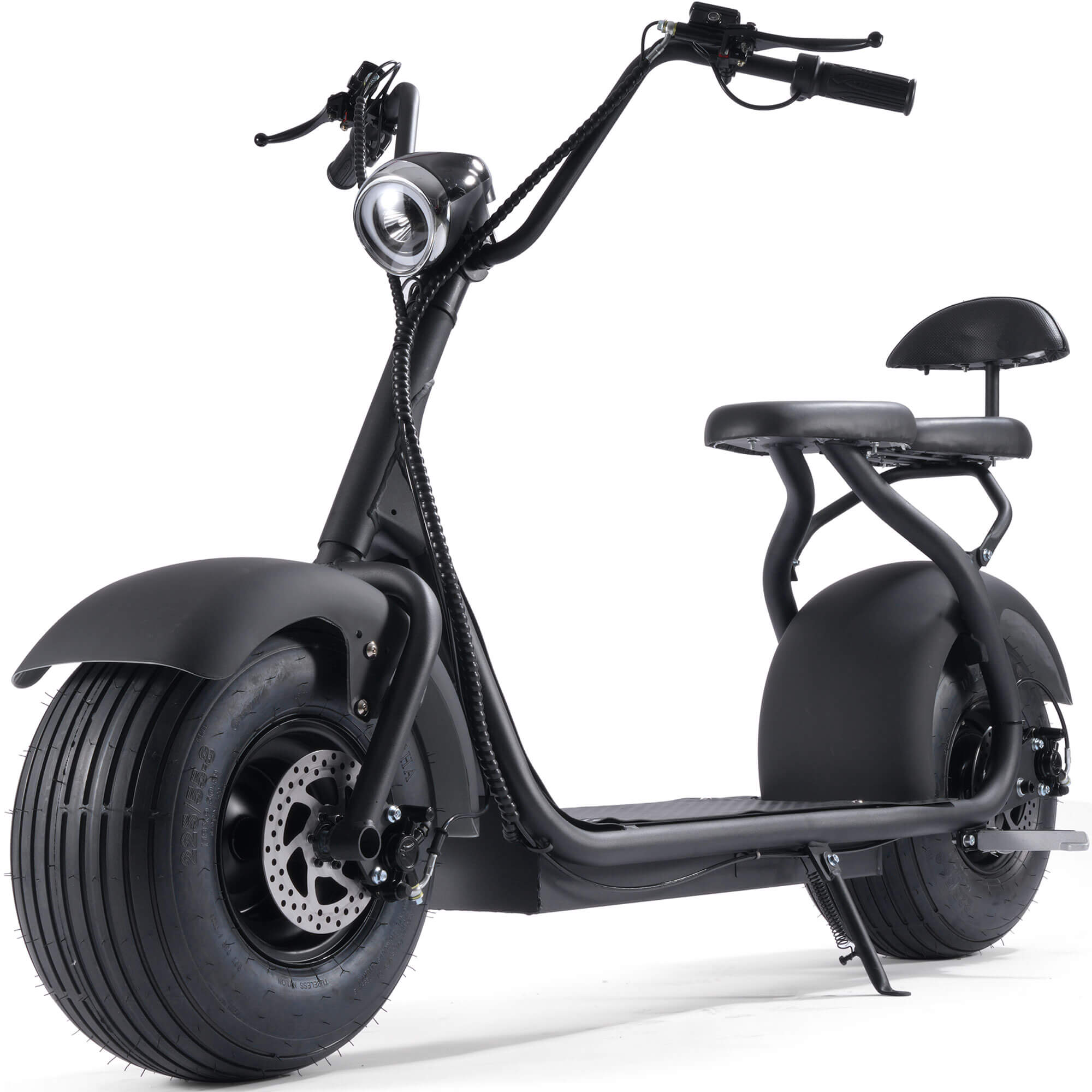 MotoTec 2000W 60V 18Ah FAT TIRE Seated Lithium Electric Scooter