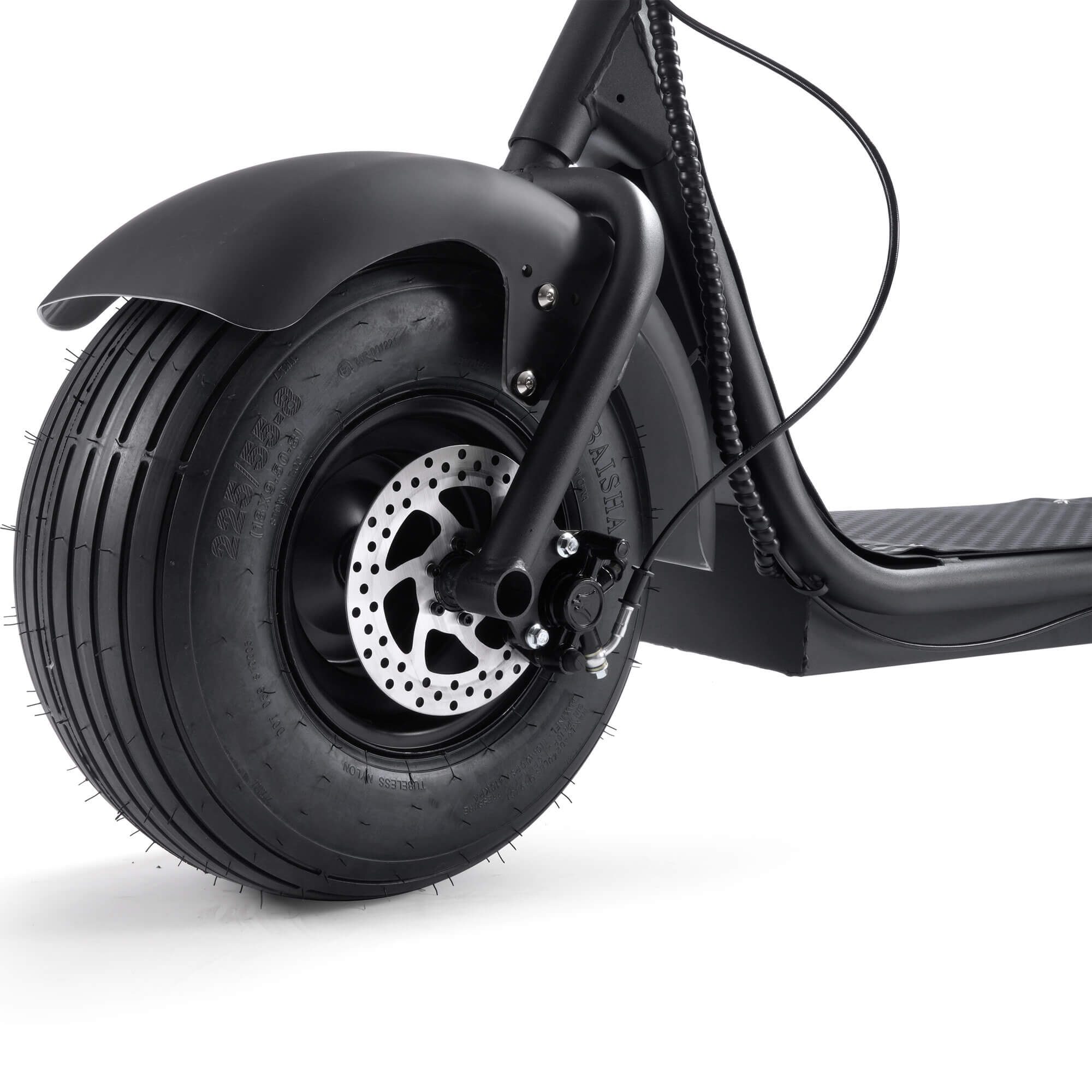 MotoTec 2000W 60V 18Ah FAT TIRE Seated Lithium Electric Scooter
