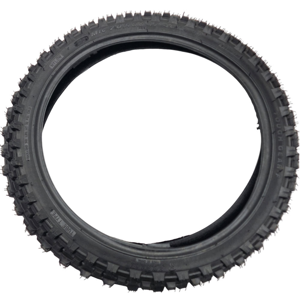 MotoTec Replacement FRONT TIRE 70/100-17 for 5000W PRO Dirt Bike